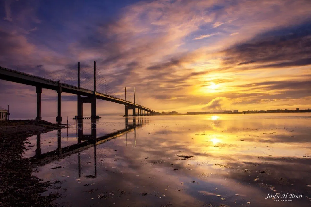 Sunrise on Kessock Bridge