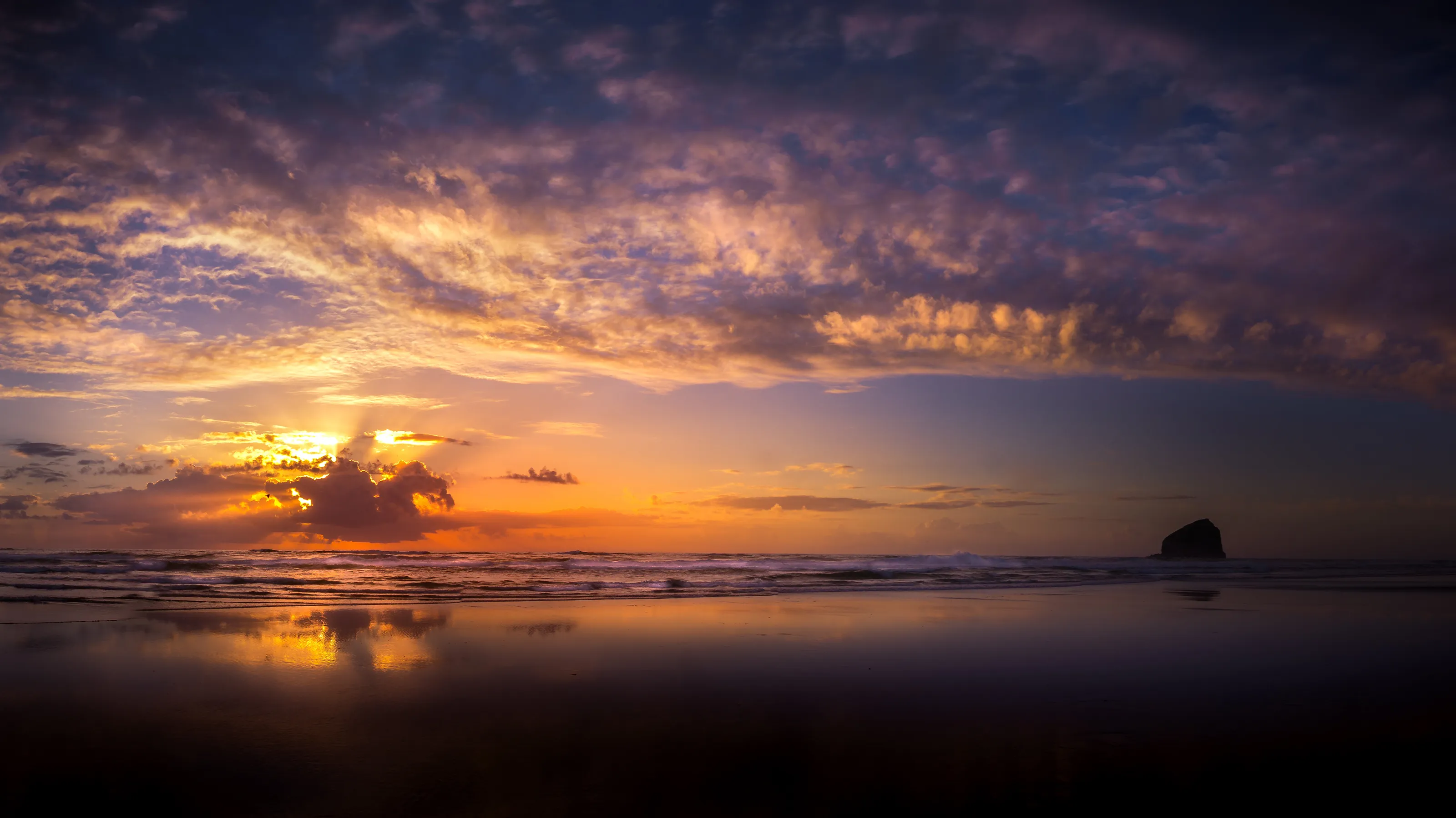 Sunset in Pacific City Oregon