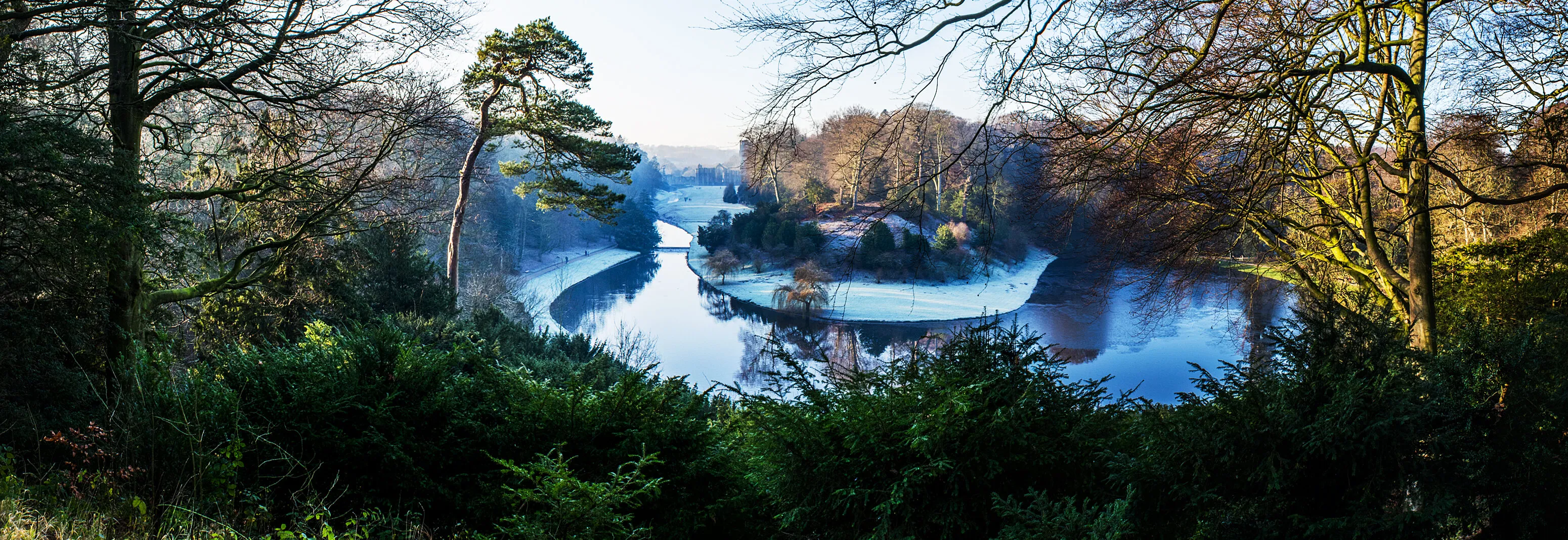 Fountains Abbey in the Deep Freeze