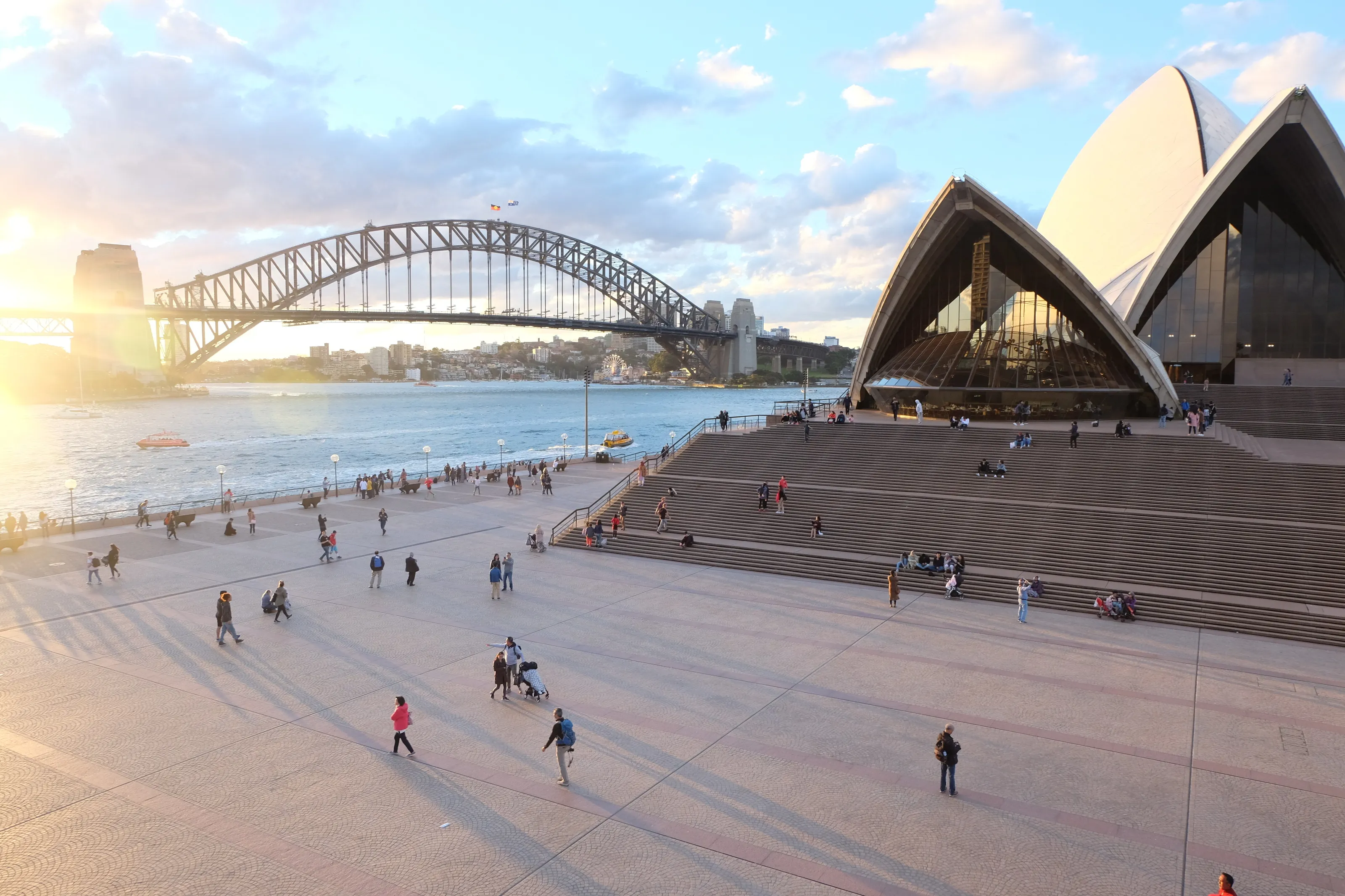 Sunset over Sydney Opera House