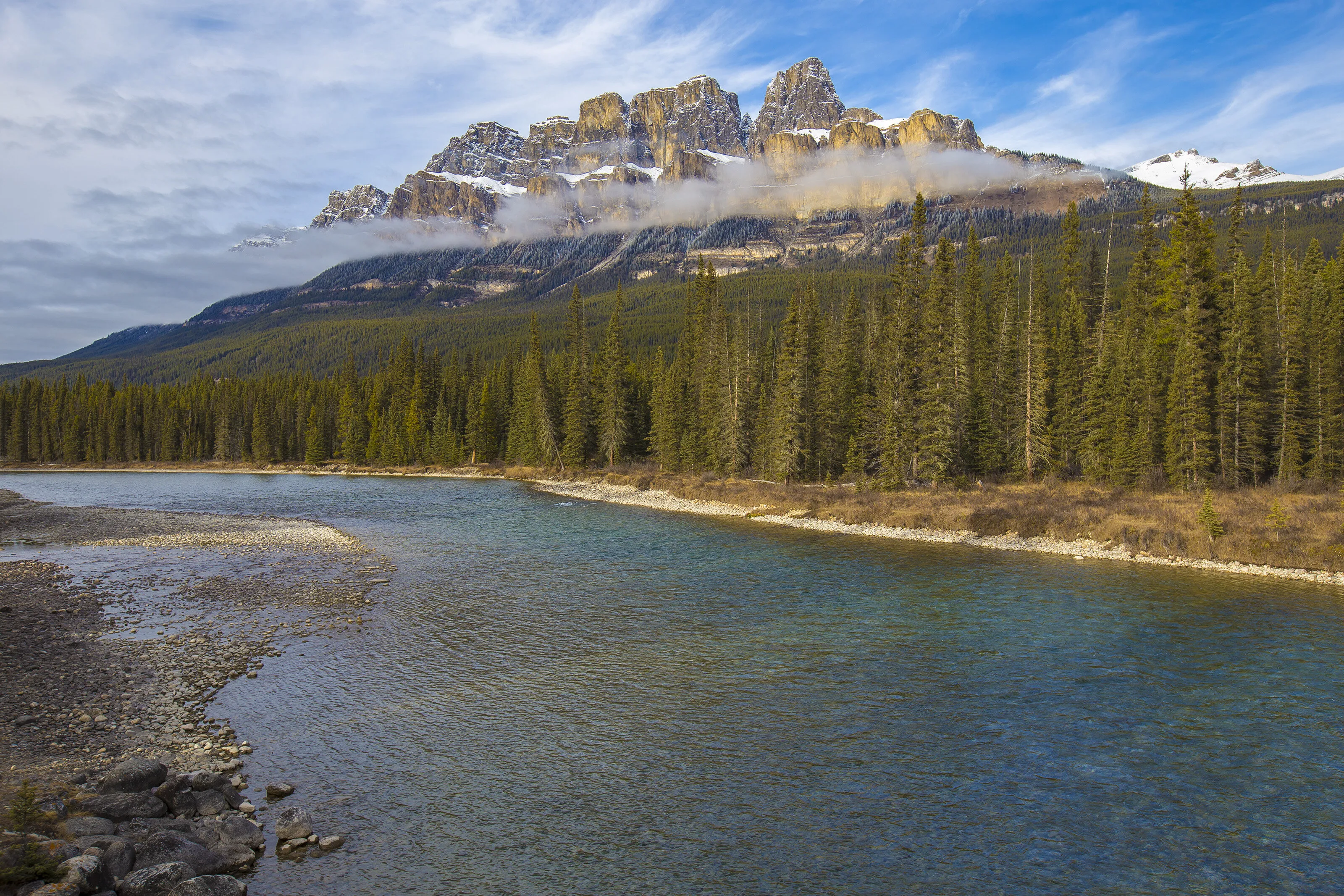 Castle Mountain in Banff, Alberta, Canada