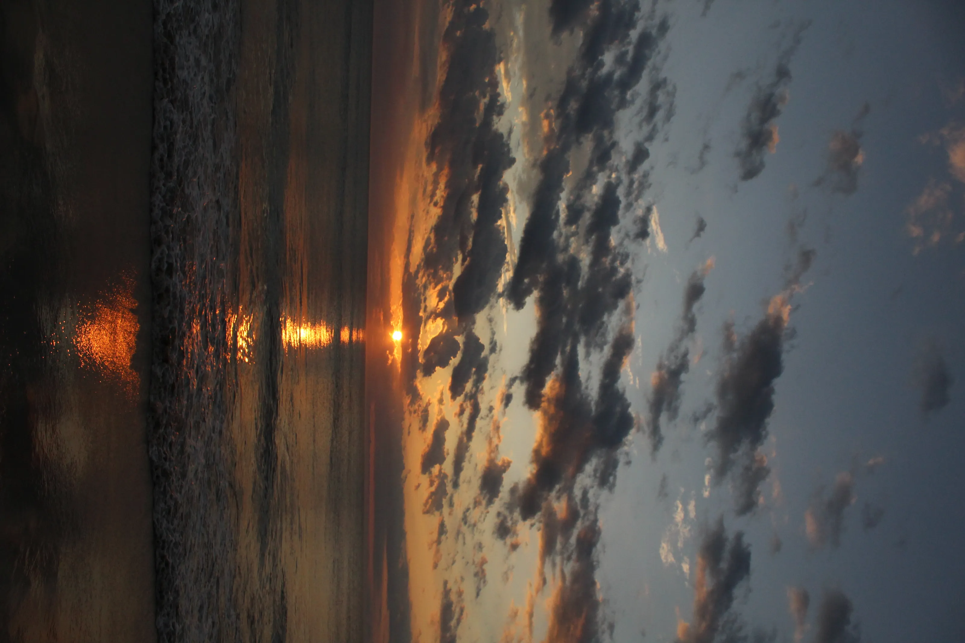 Cloudy sunrise