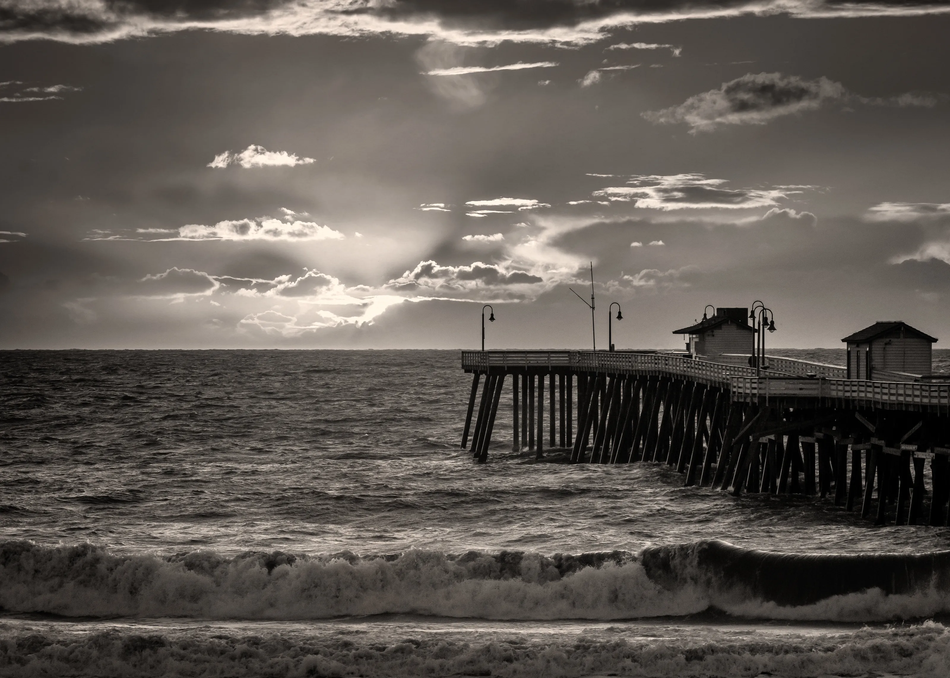 San Clemente pier sun set