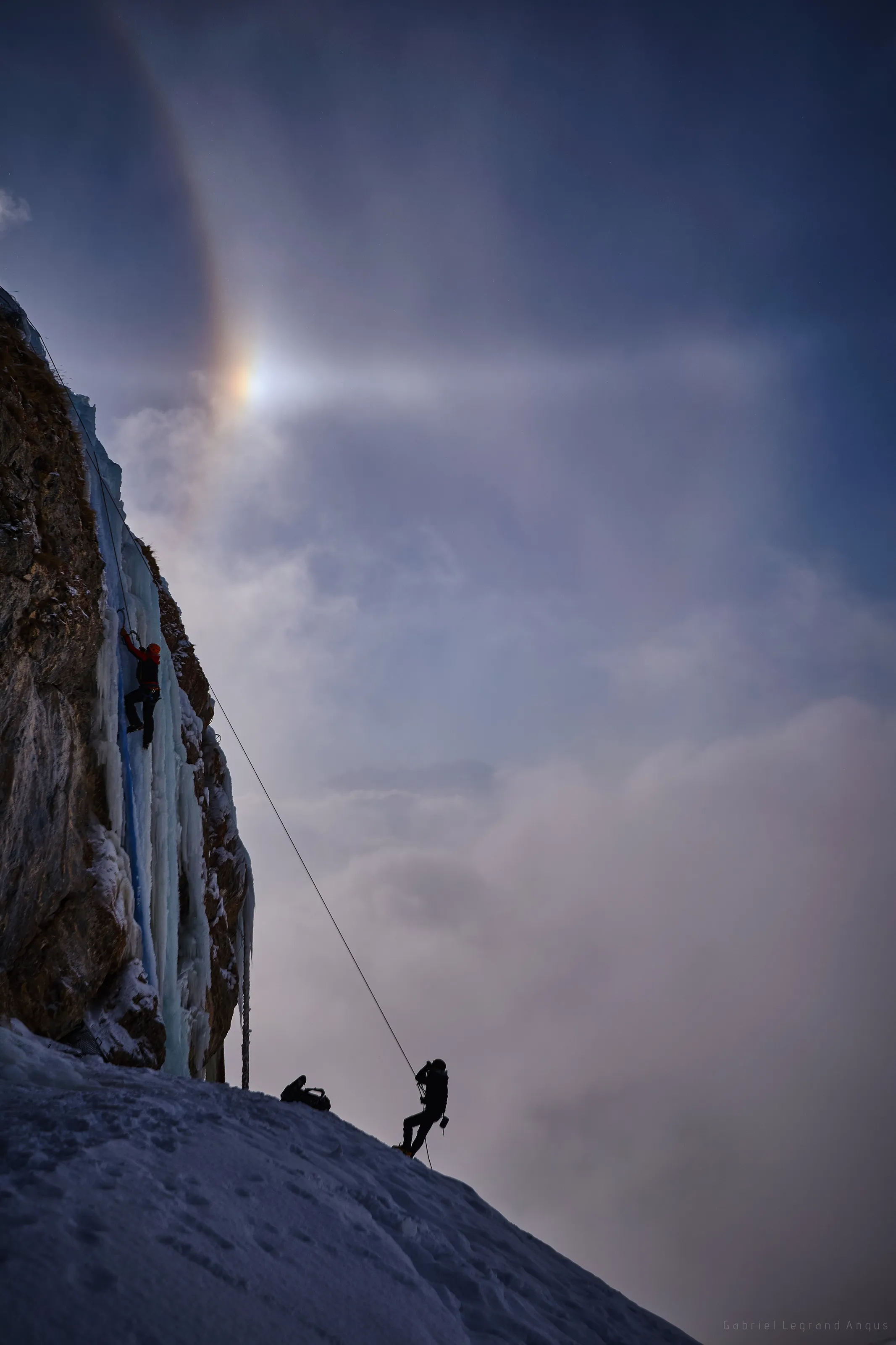 Ice Climbers in Anzere