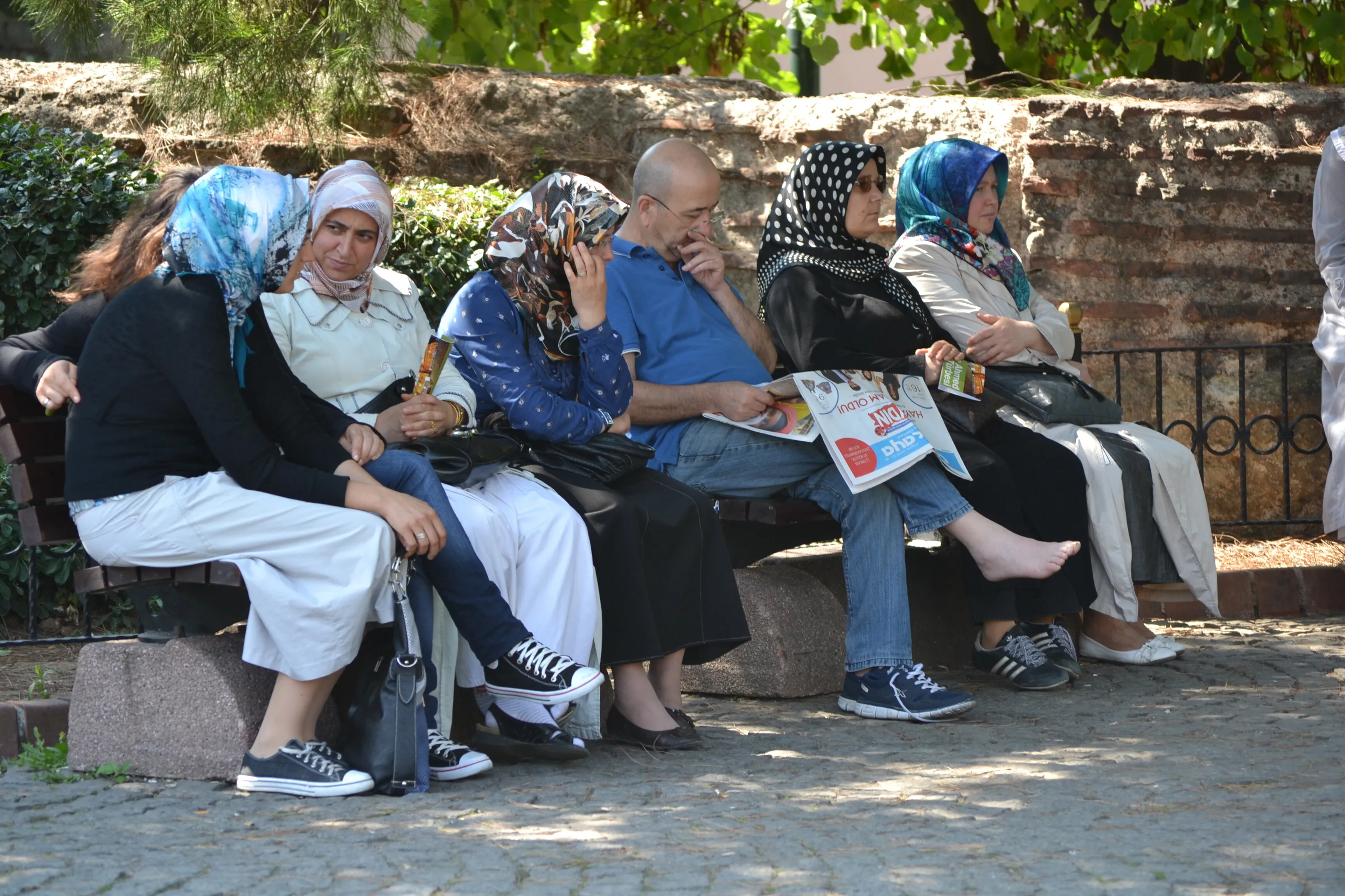 Chilling in the park in Istanbul