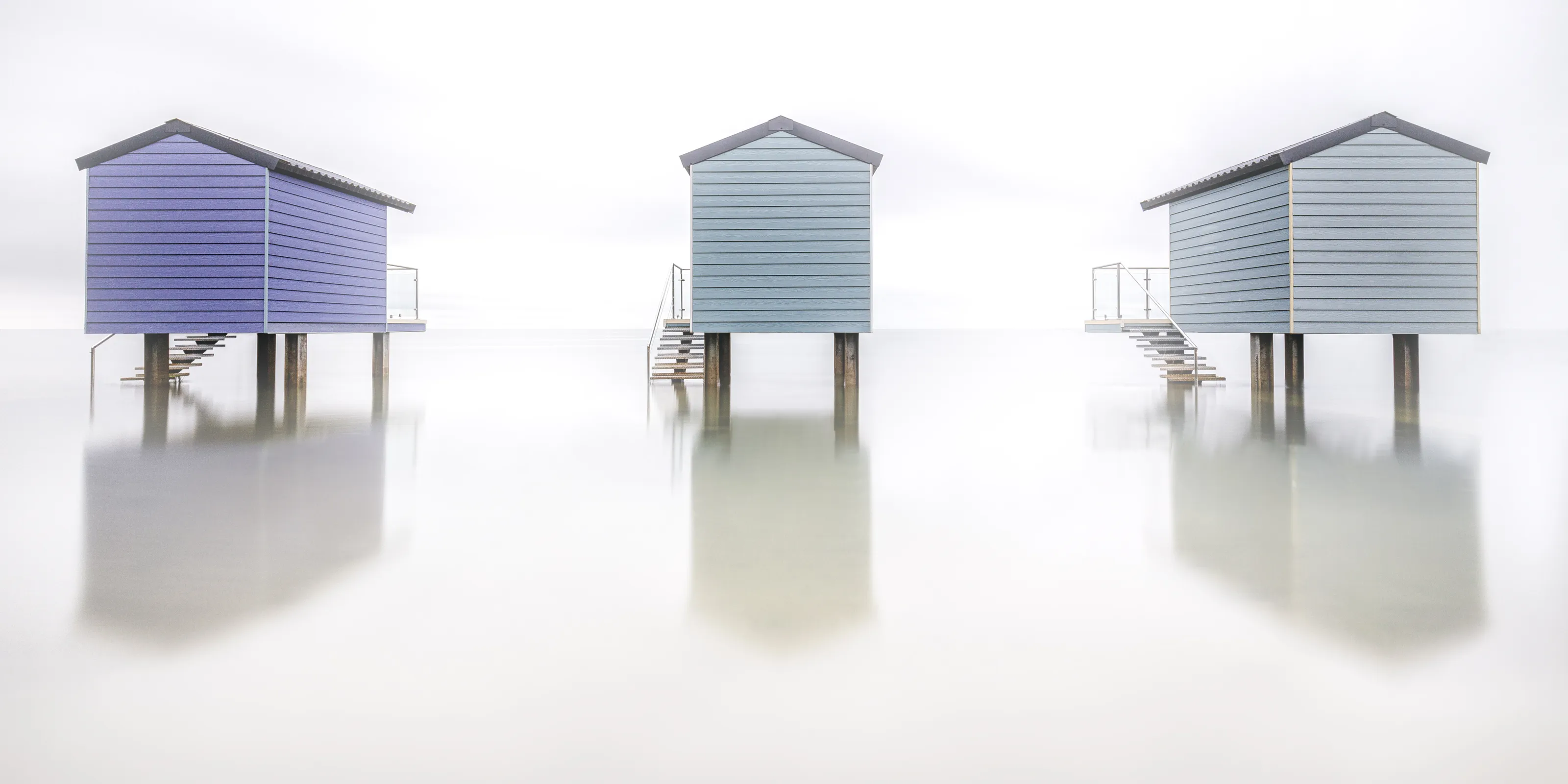 3 huts