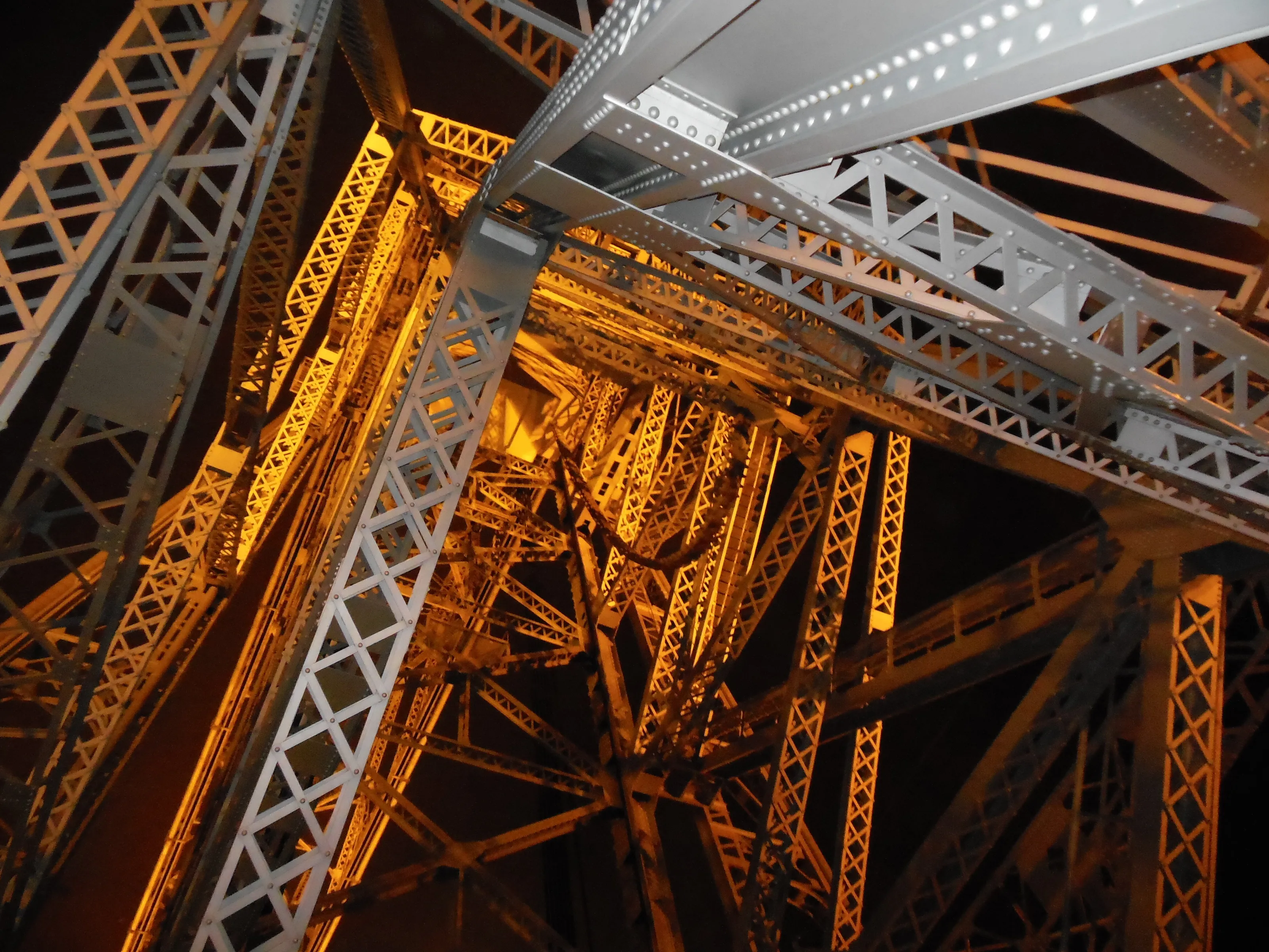 Looking up at the Lift Bridge in Duluth Minnesota, USA