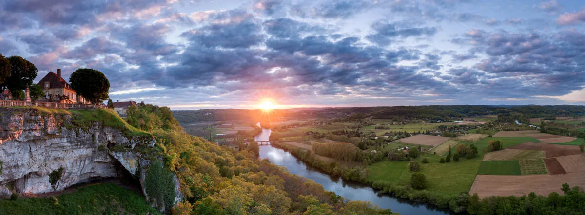 Dordogne Valley at Sunset