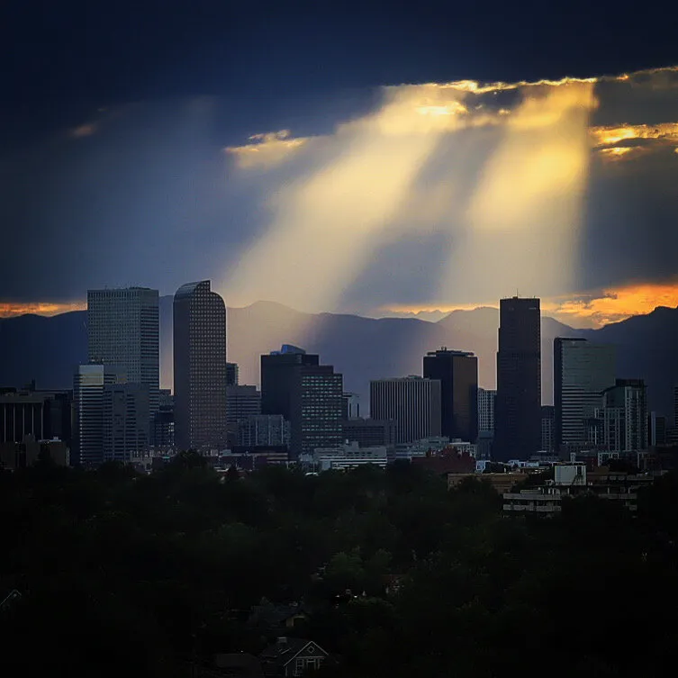 Summer Sunset in the City
