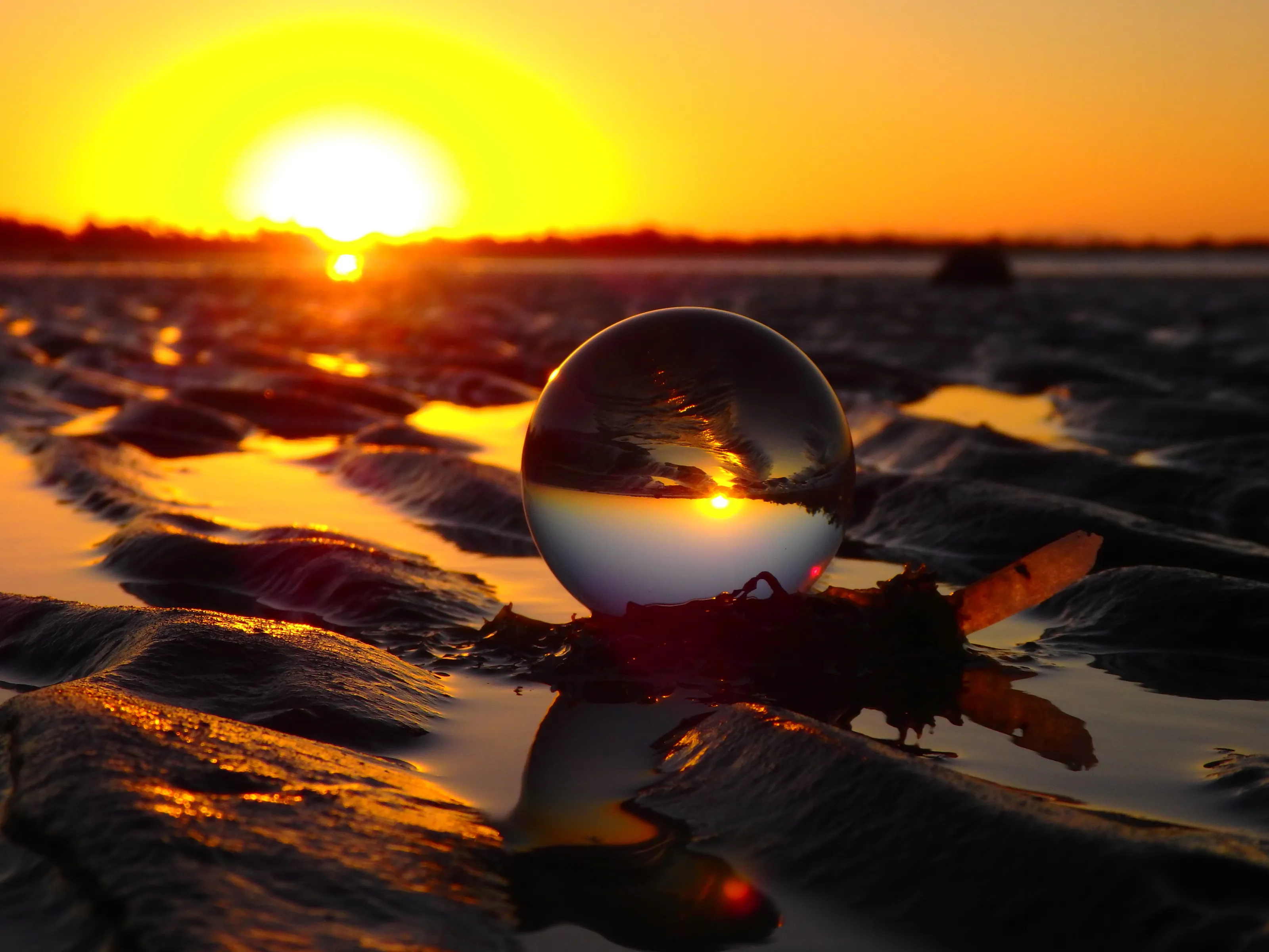 Queens beach sunset