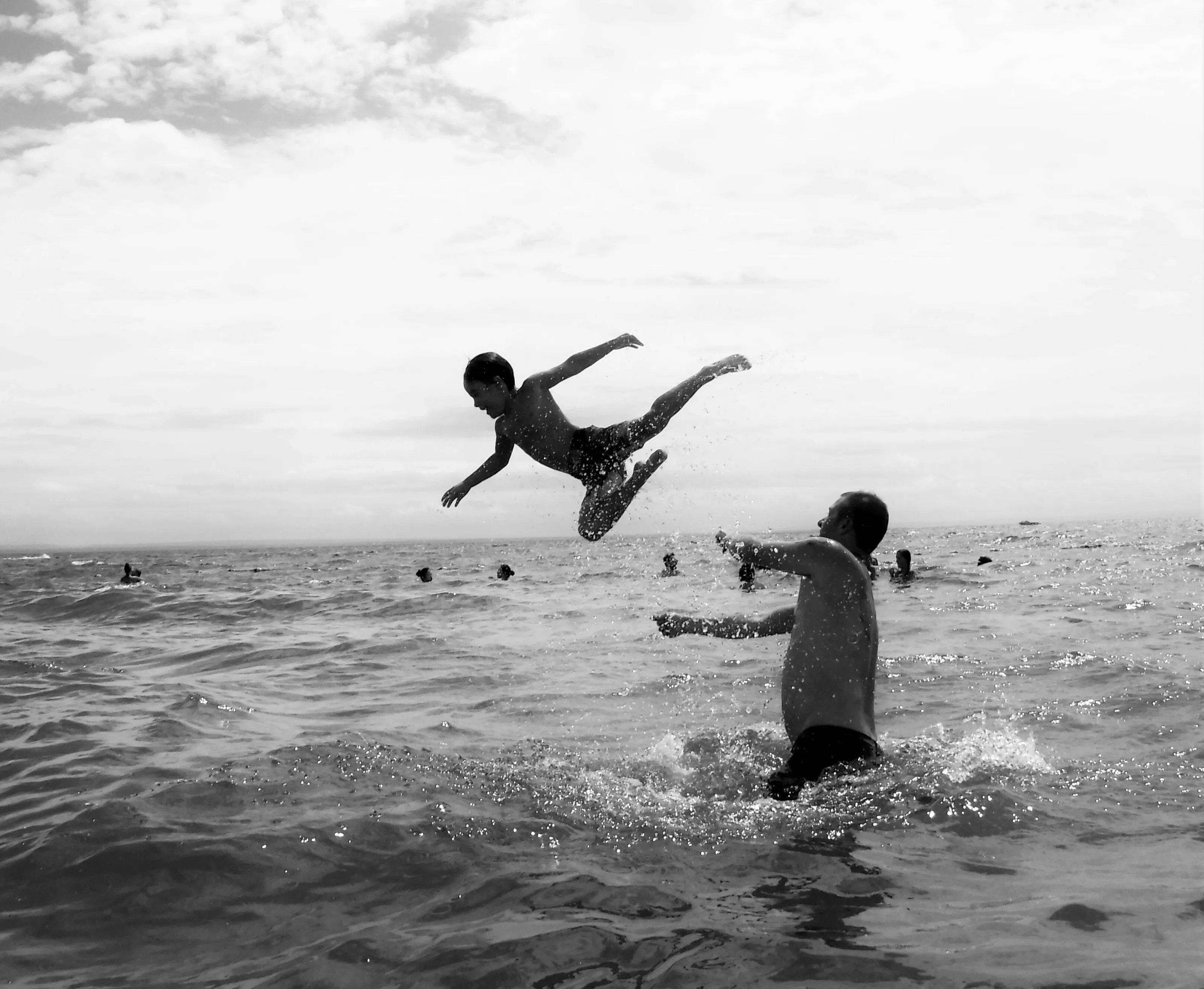 "Throw me Papa!"