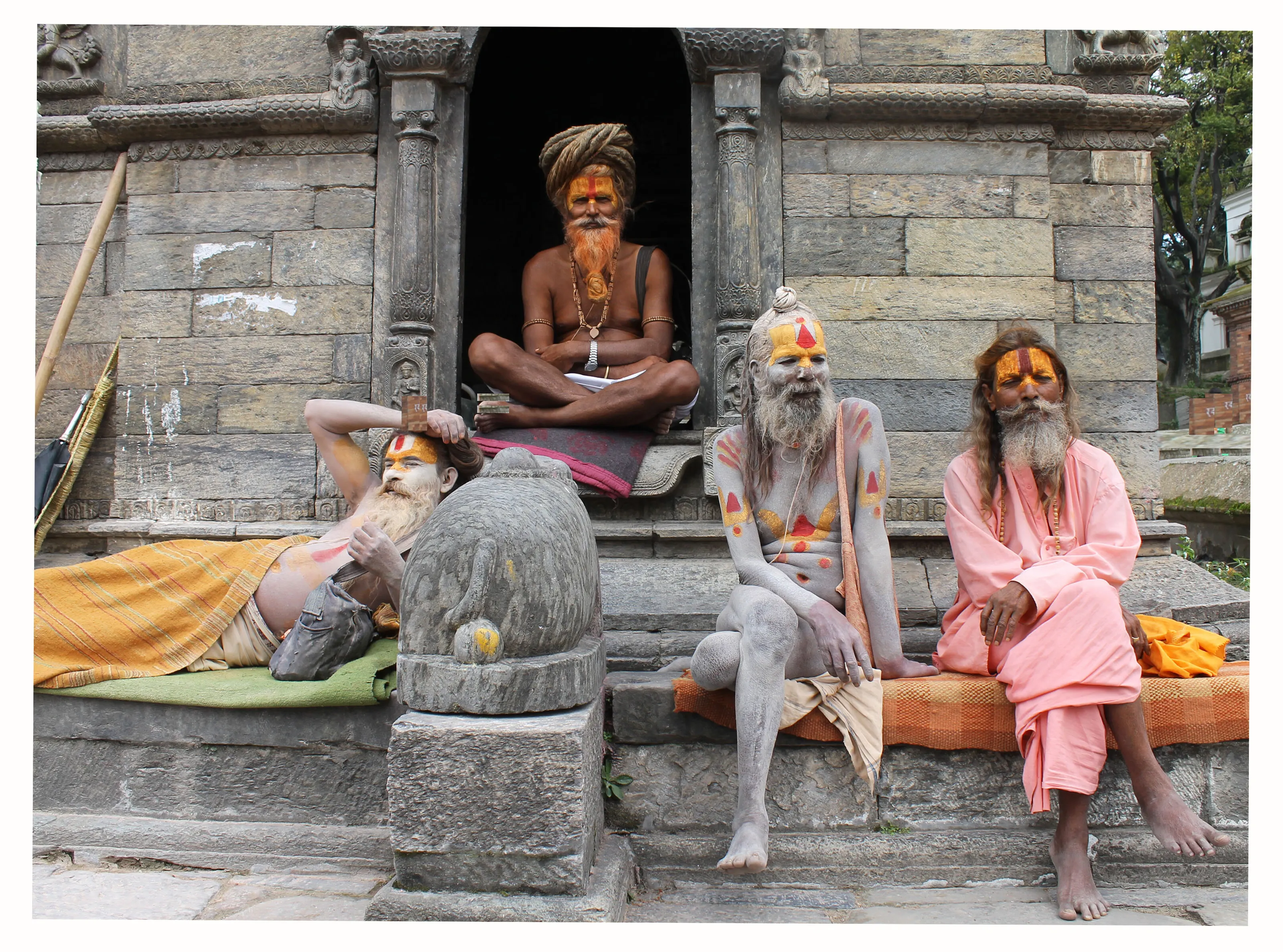 Sadhus:  Wandering Holy Men.  Kathmandu, Nepal