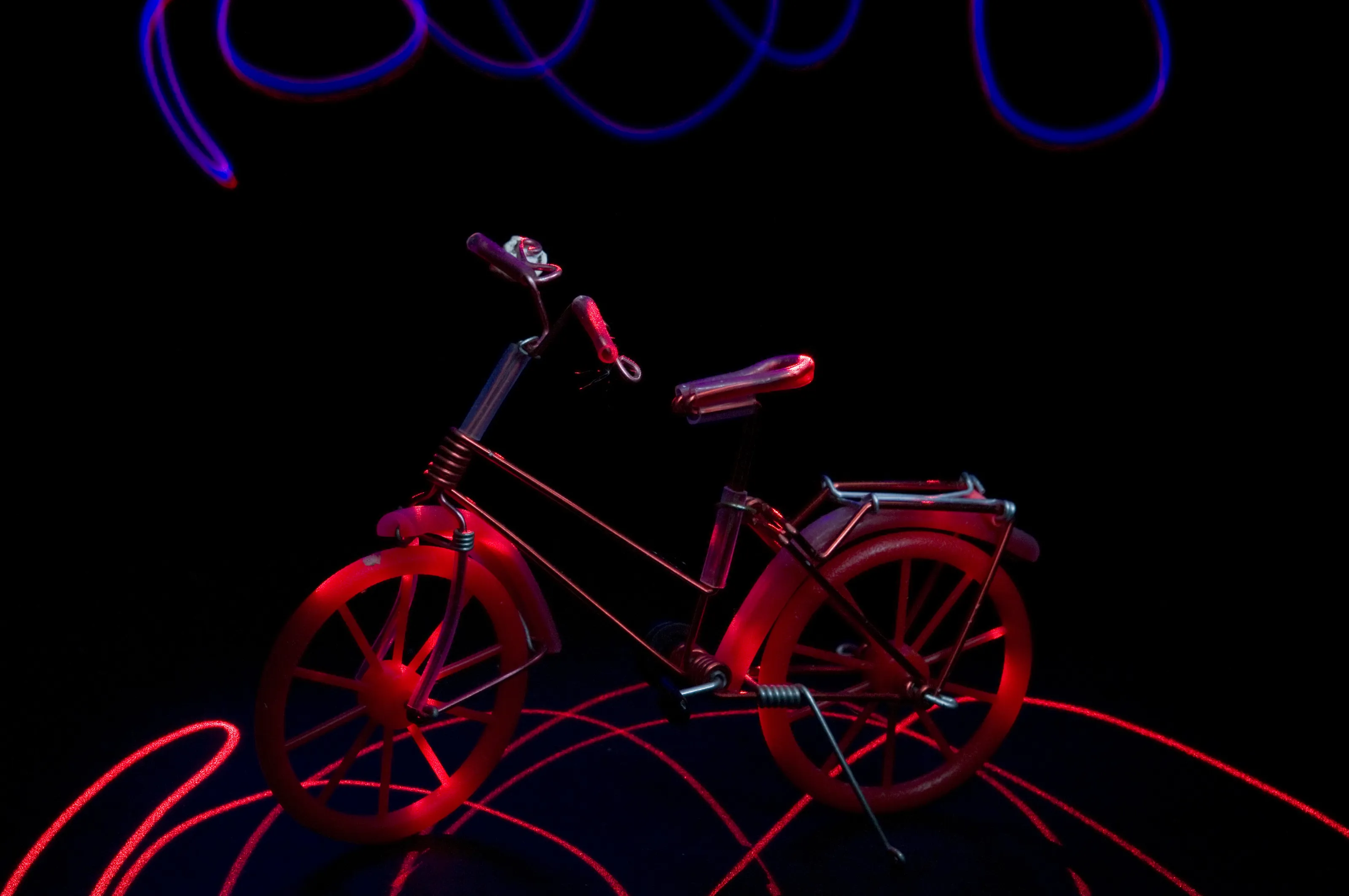 The red bicycle