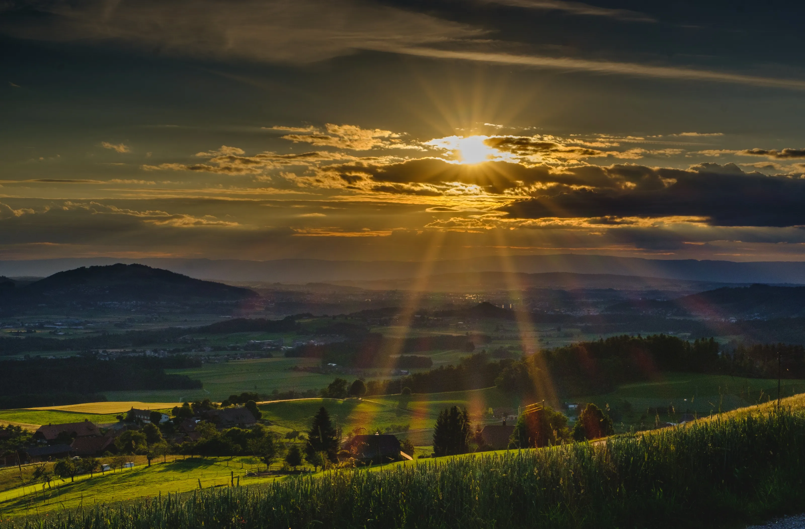 Swiss sunset