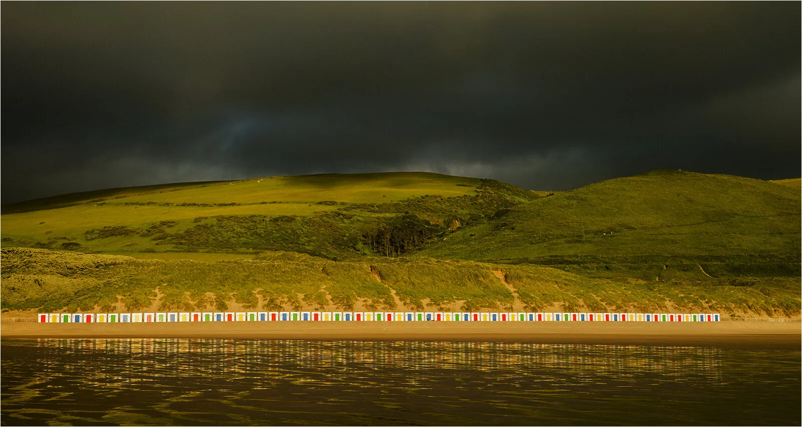 Last Summer Light on the Beach Huts