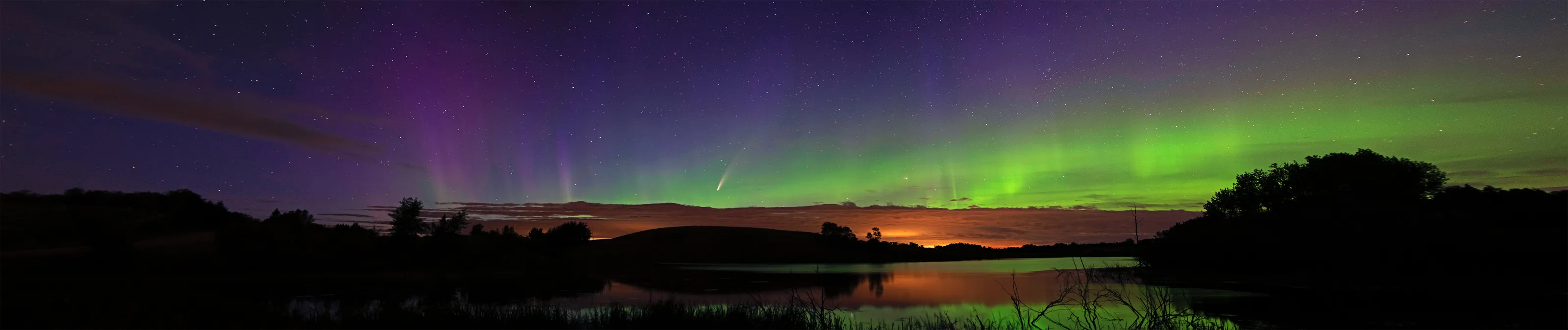 Comet Neowise, Aurora Borealis, Noctilucent Clouds