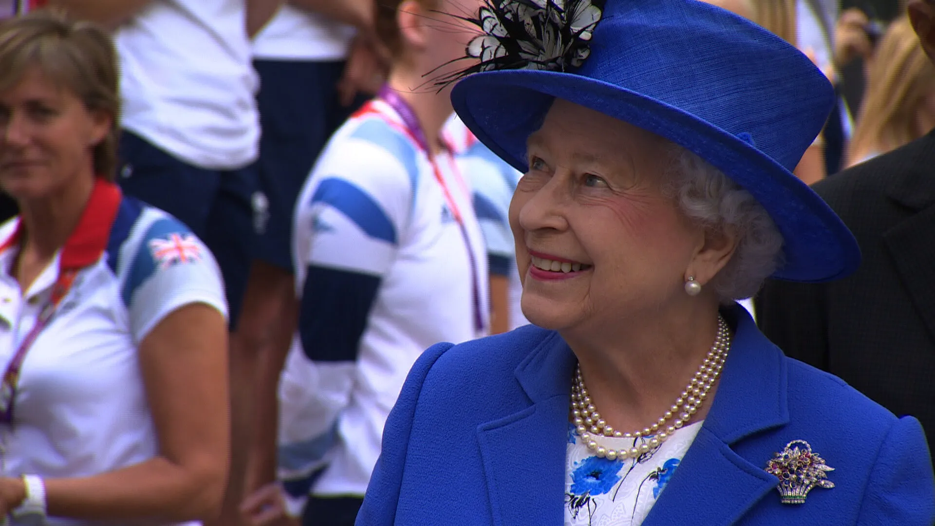 HRH Queen Elizabeth II meets Team GB