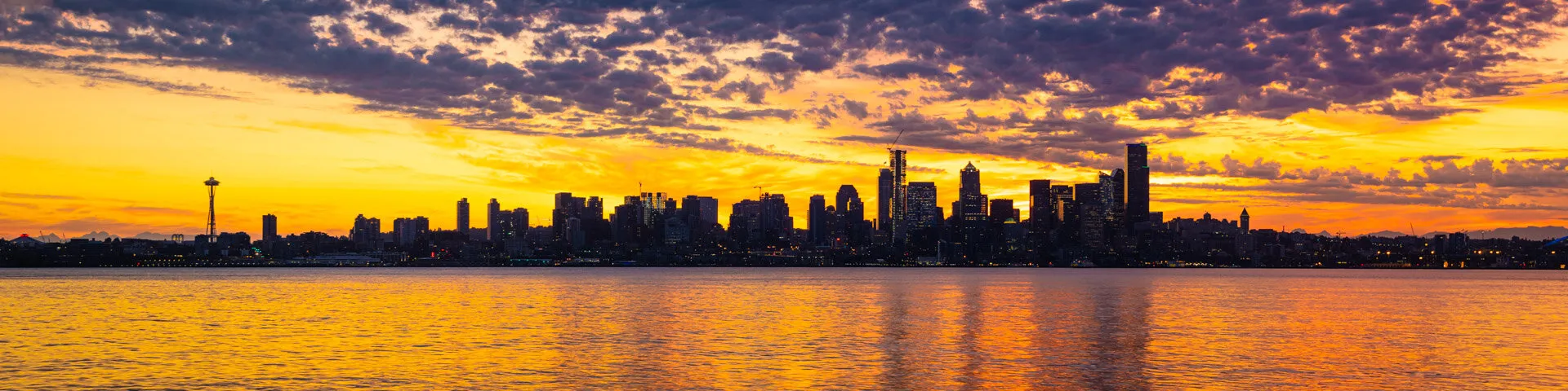 Seattle Skyline Sunrise