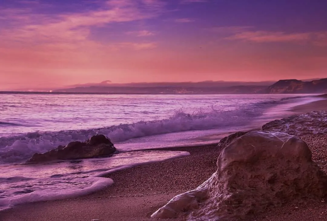 Pink beach!