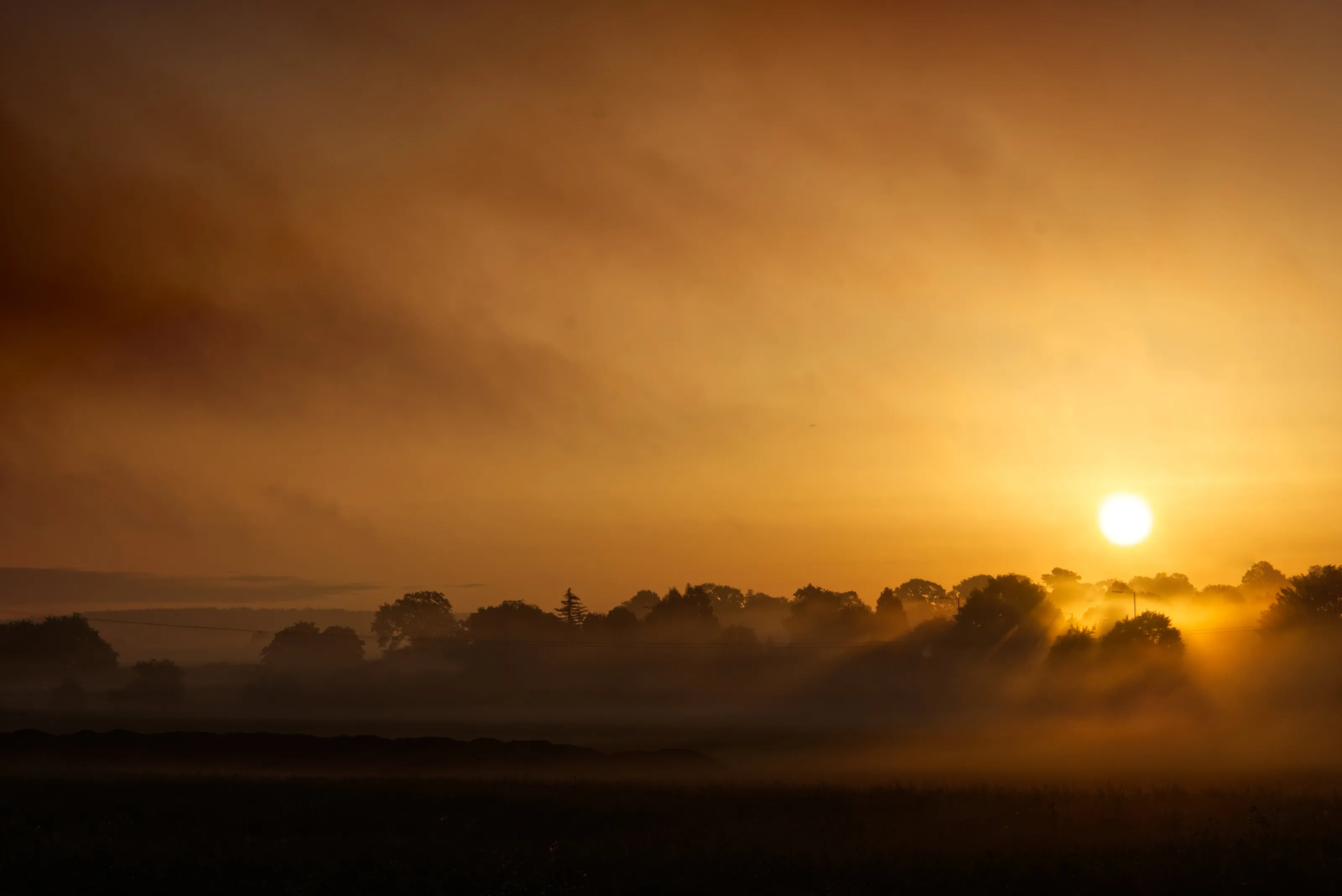 sunrise over Kemberton