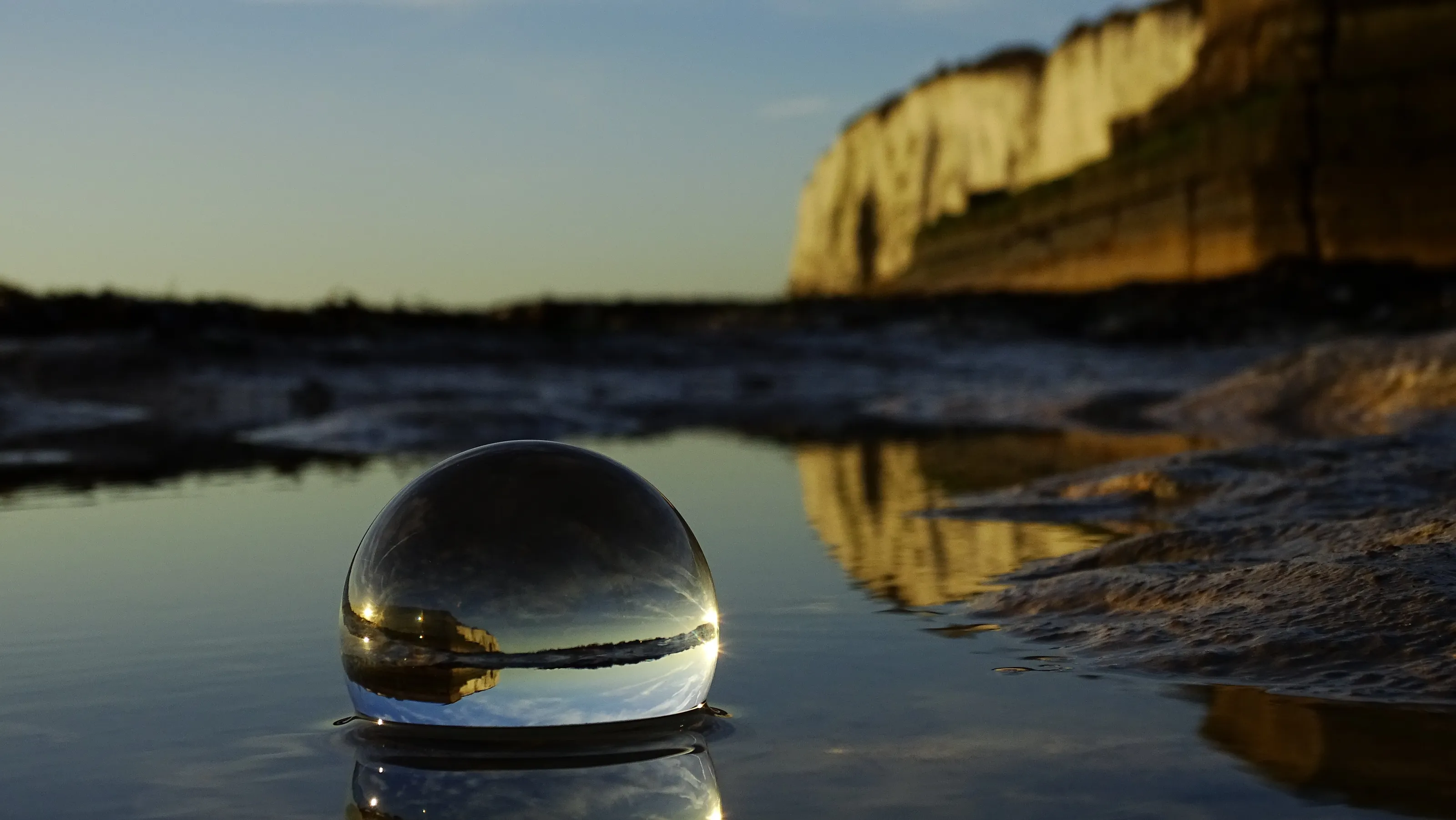 White Cliffs of Dover from Rock Pools