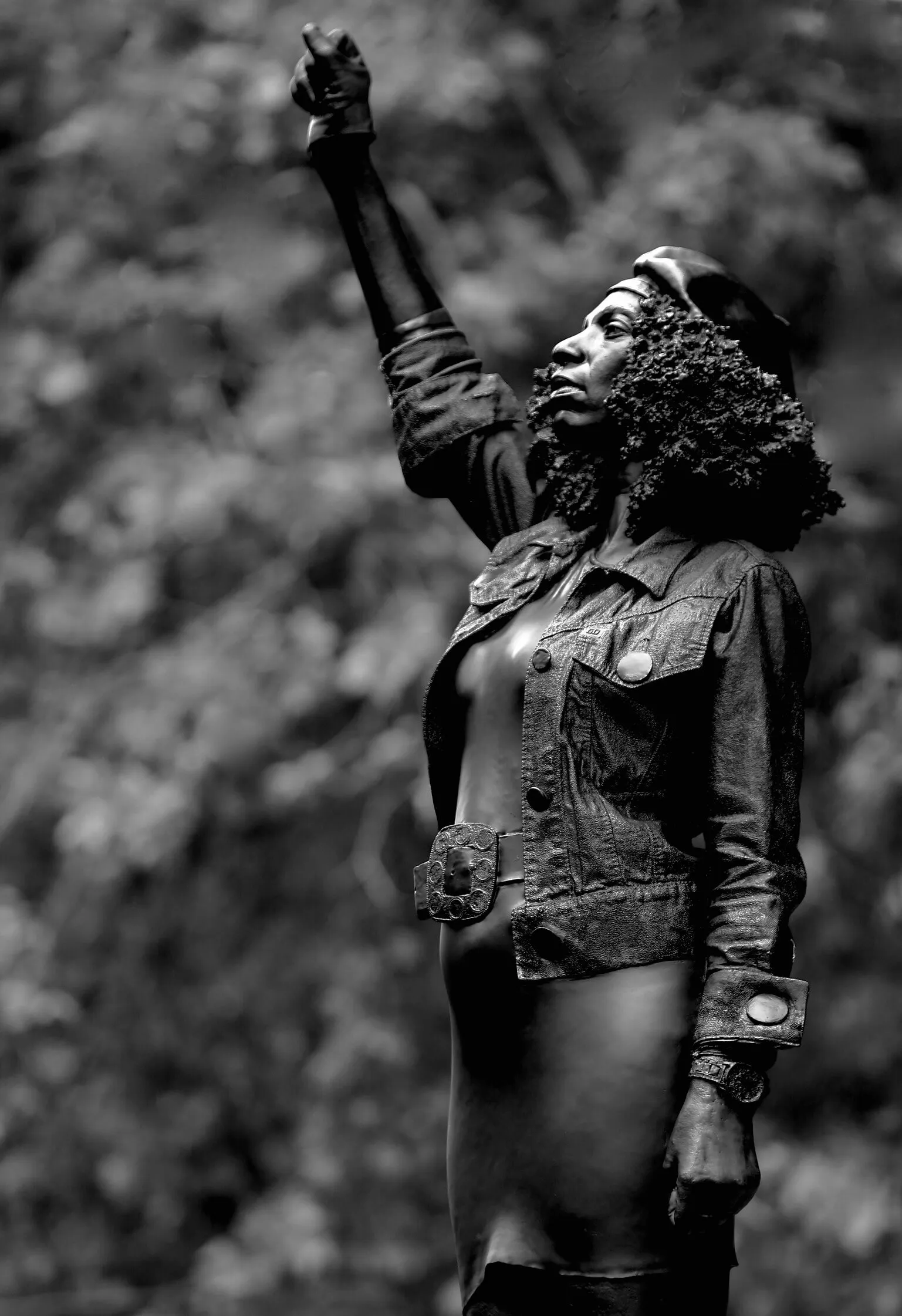 BLM protester, Jen Reid, by Marc Quinn. Bristol.