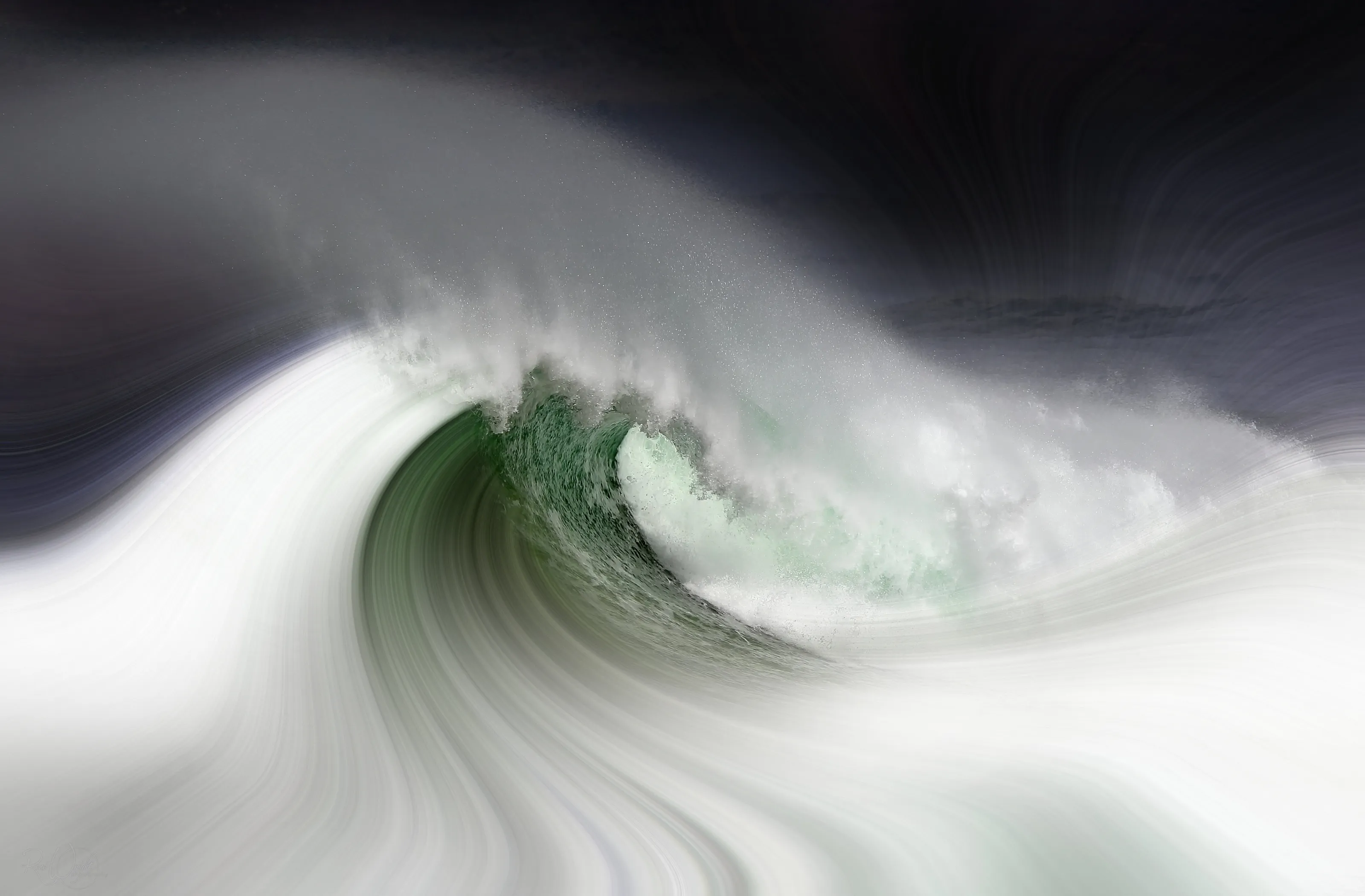 Crashing wave soothes your soul
