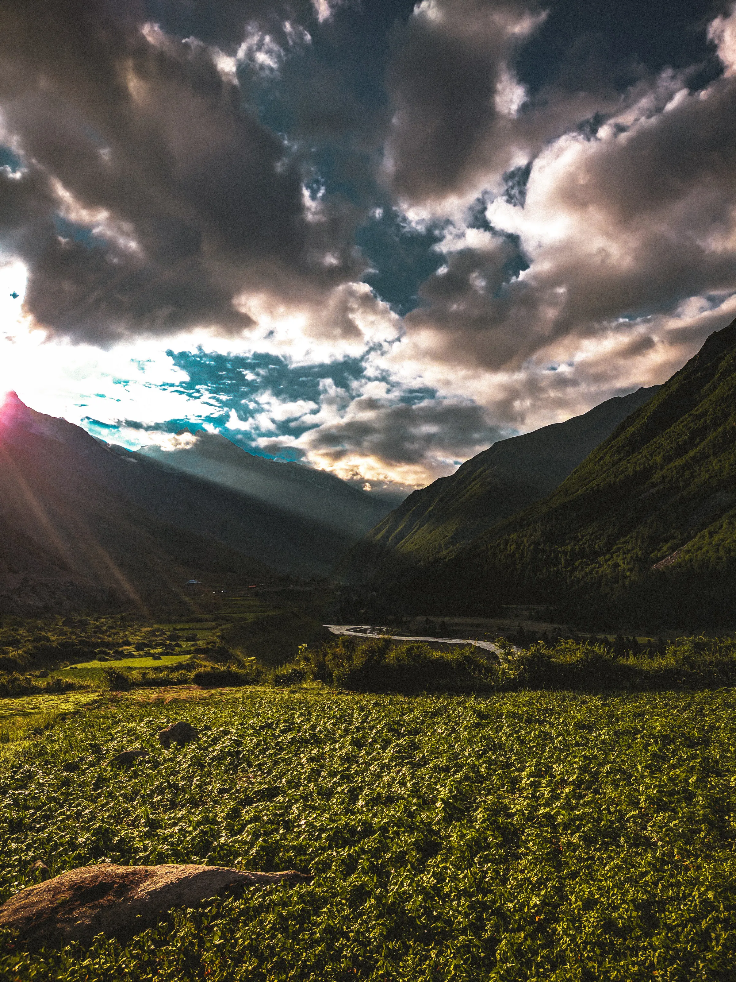 Sunrise in the Mountains