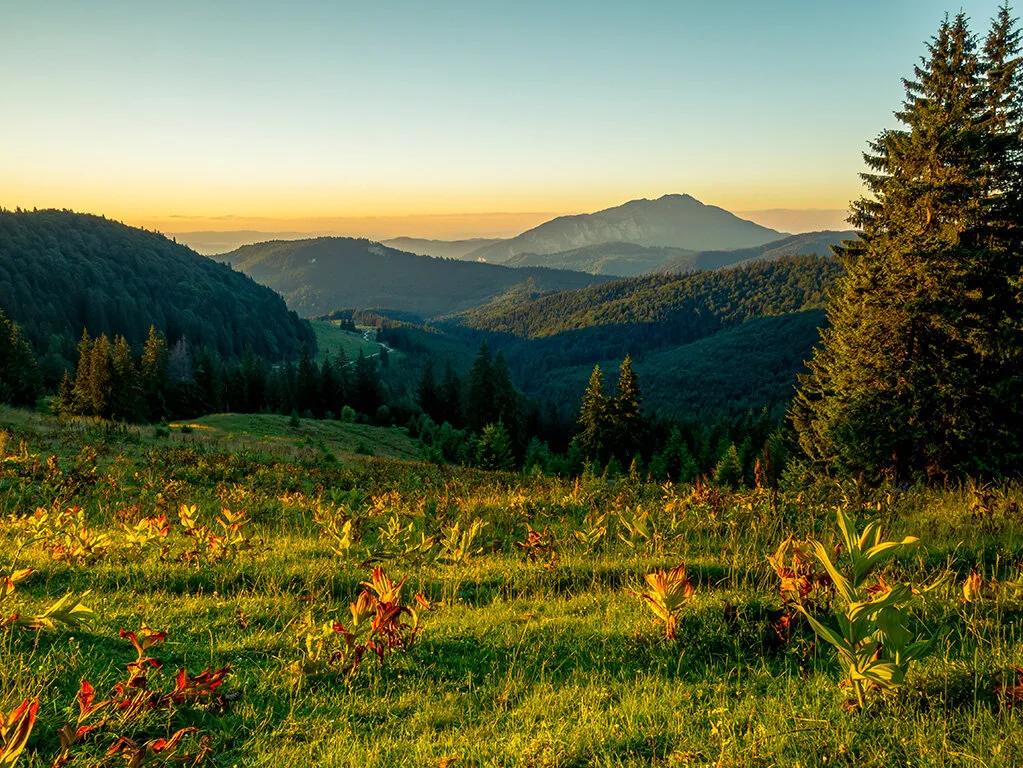 Bucegi Mountain part of the Carpathian Mountains of Romania.