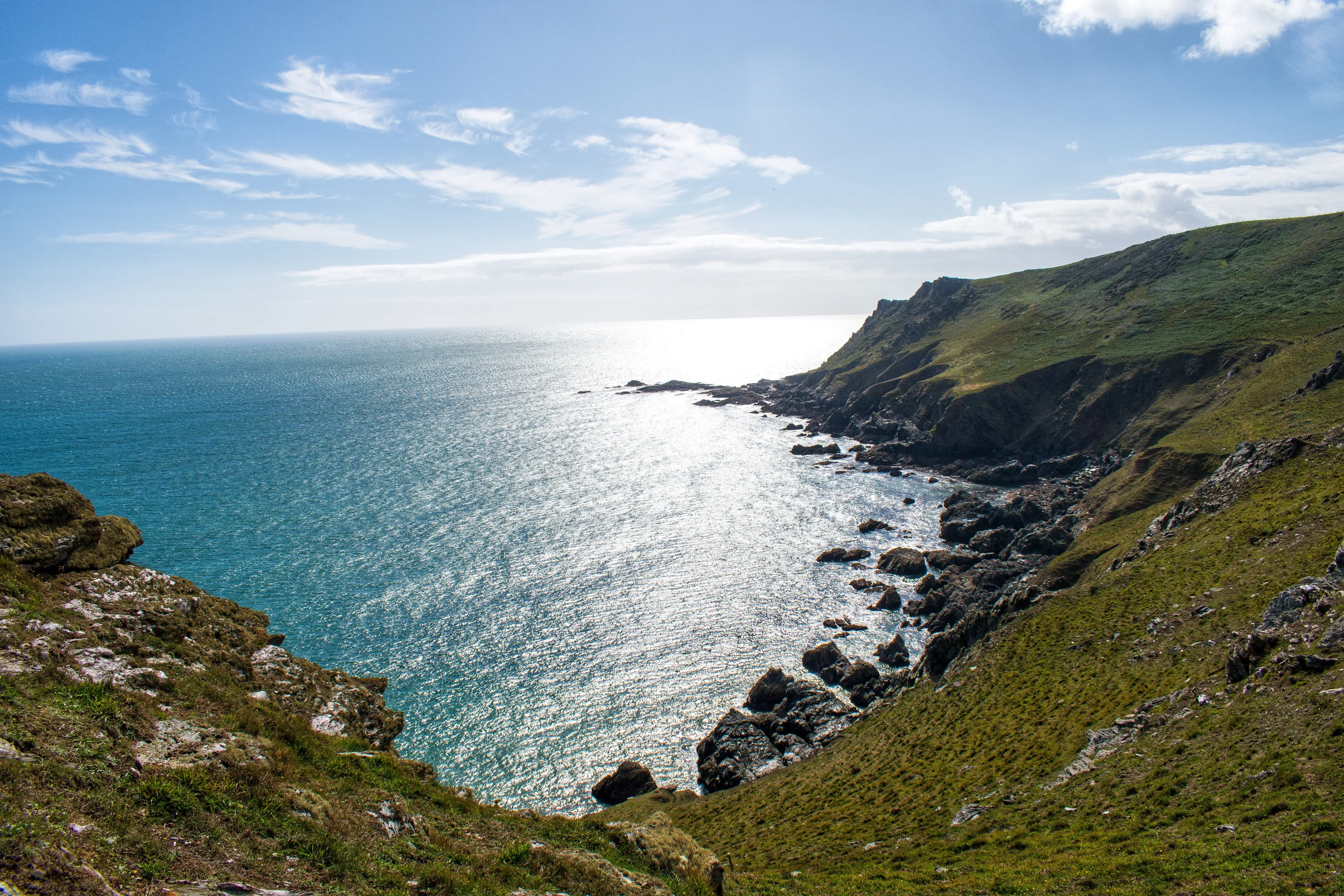 Cliff top coast line