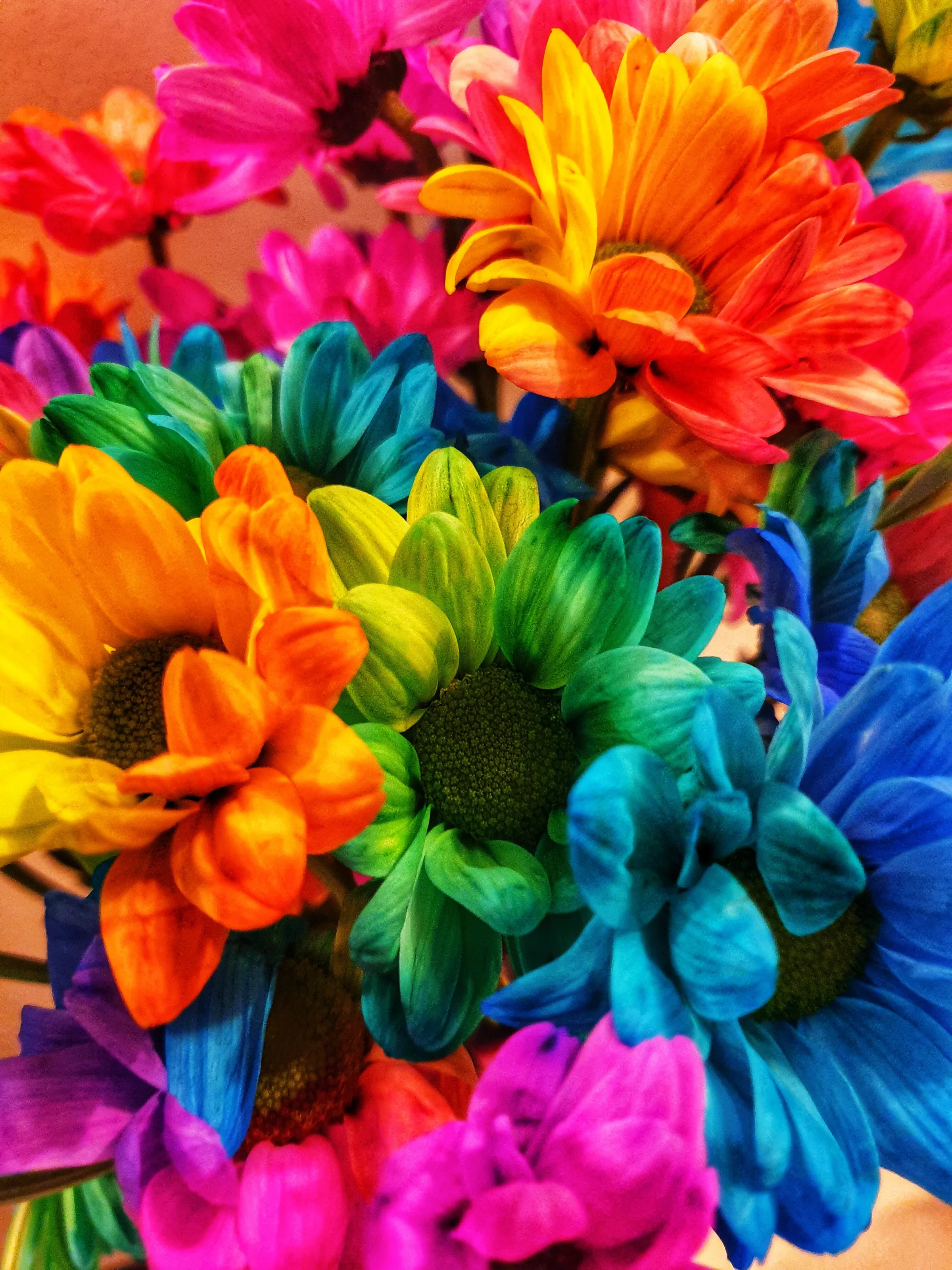 Dyed bouquet