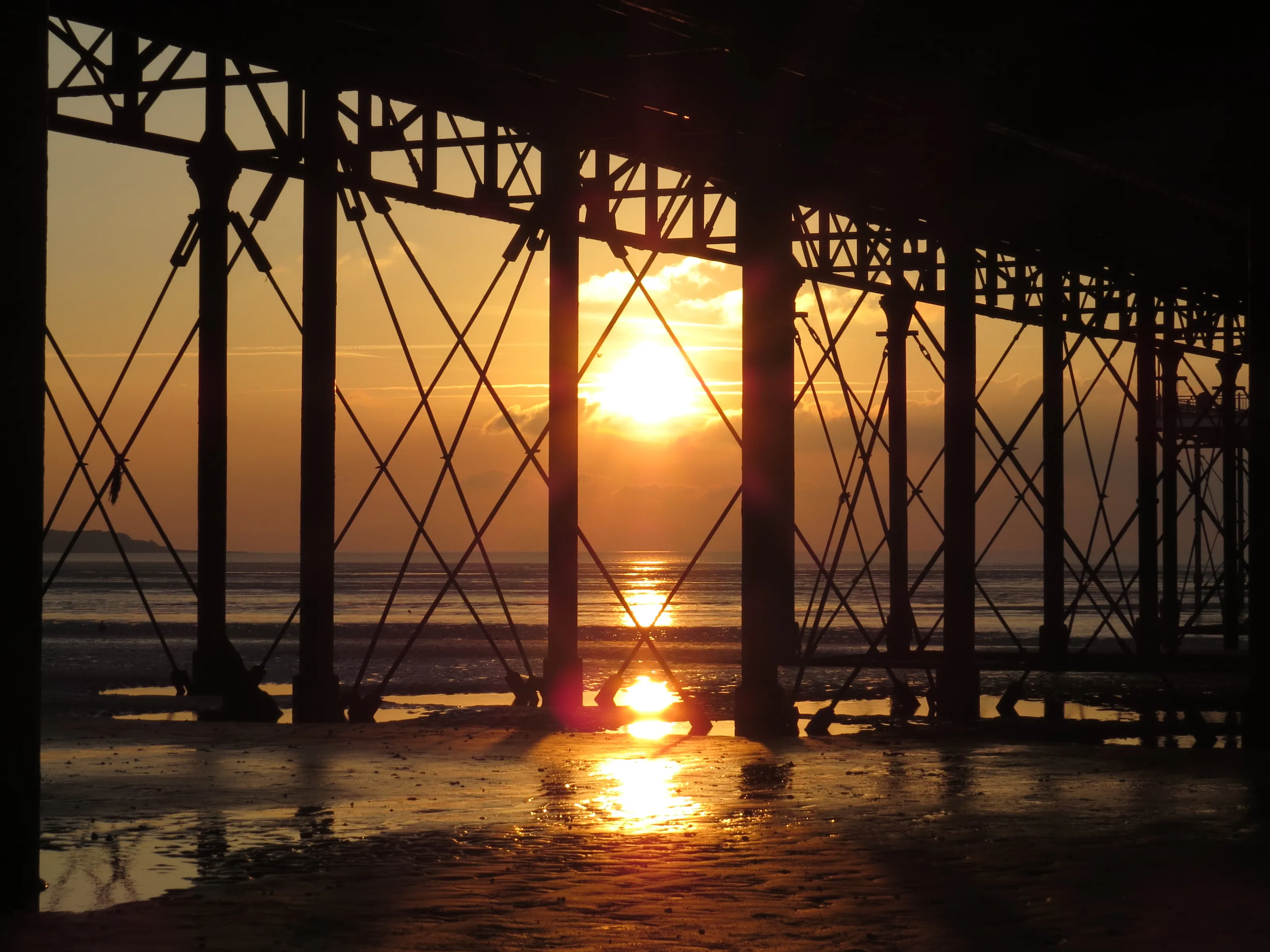 Sunset under the Grand Pier