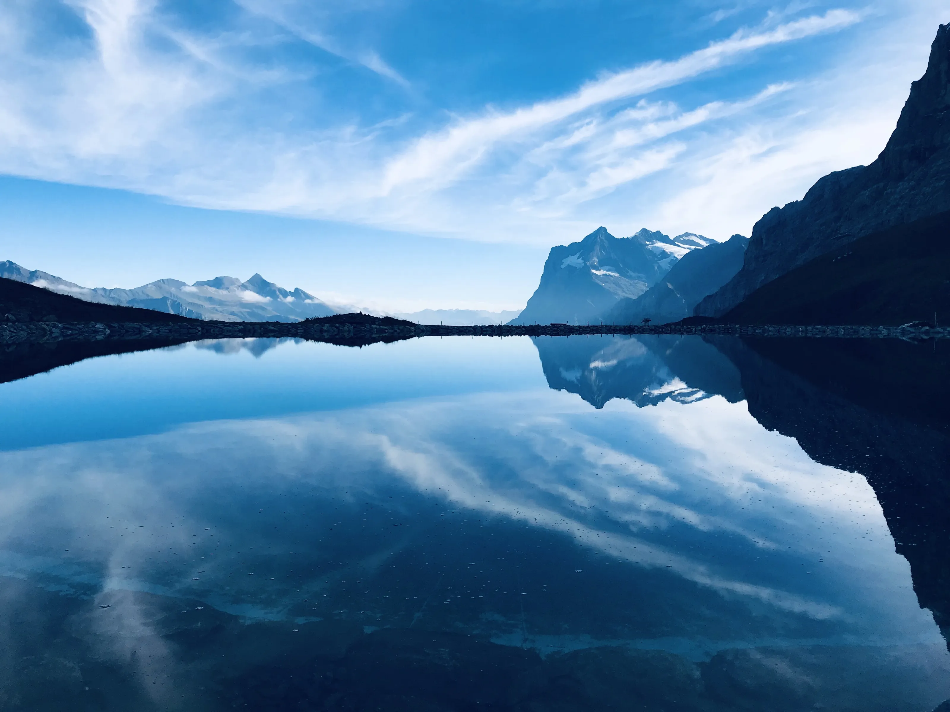 lake in Jungfrau region in summer/fall