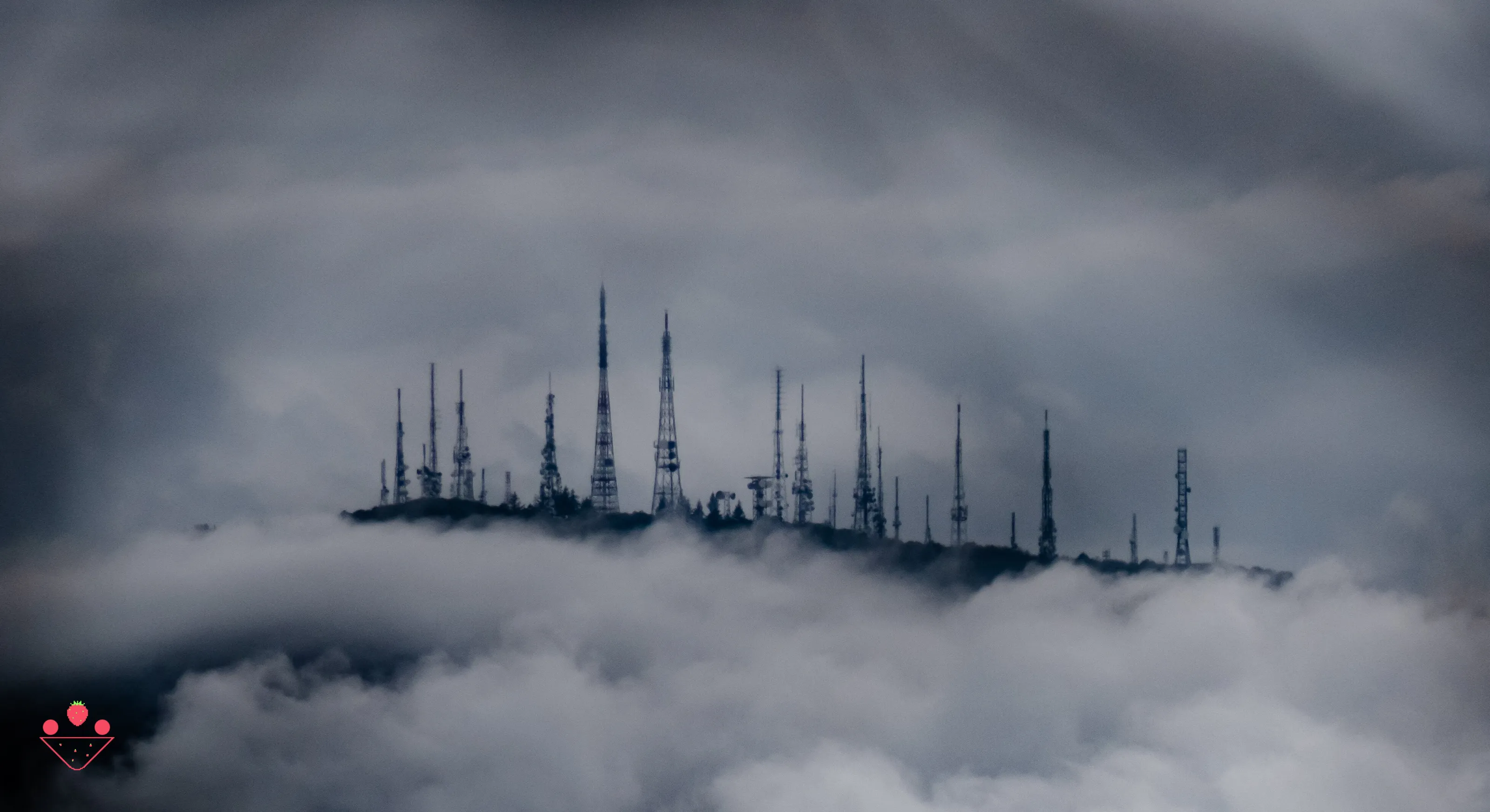 Between the clouds