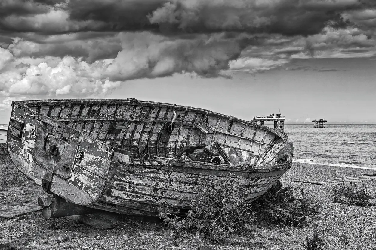 Stranded Boats in Black and White - transport photo contest ...