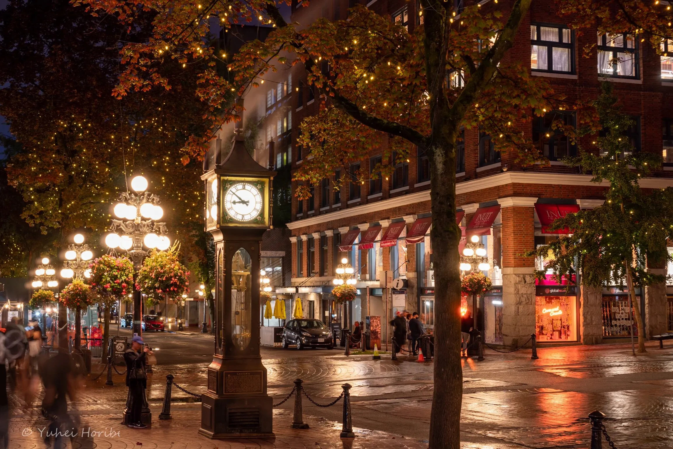 Night view at Gastown