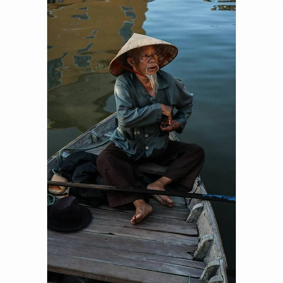 Man on a boat, Vietnam