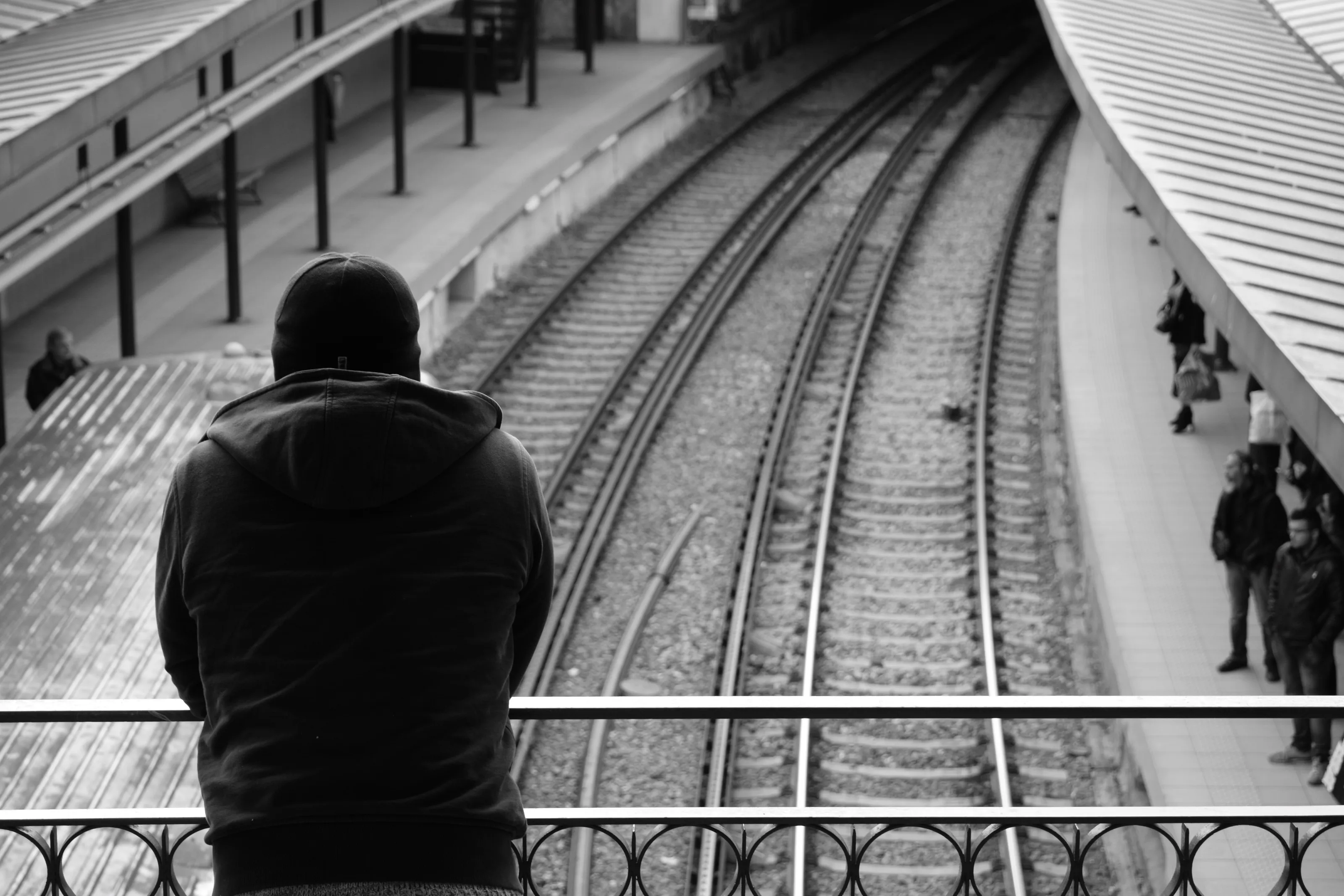 Staring at the Train lines