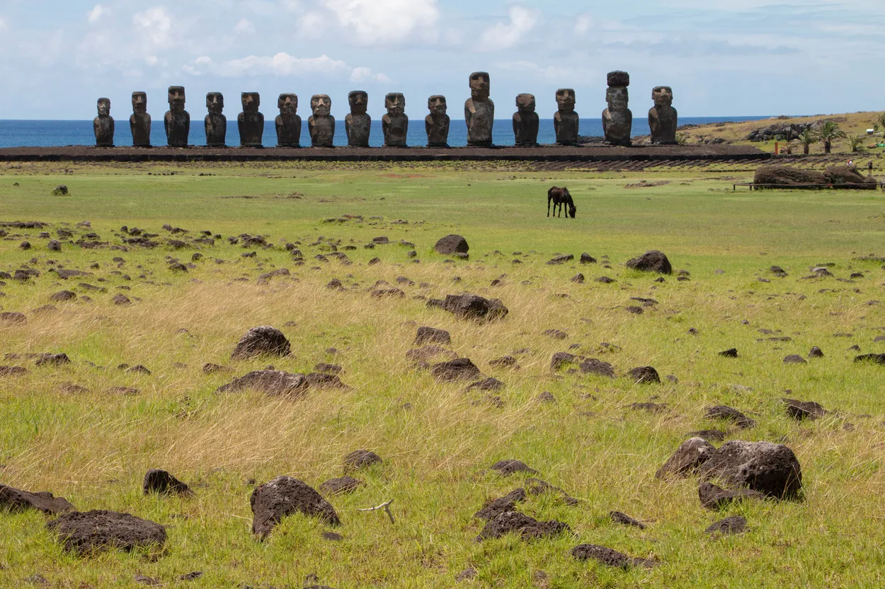 Ahu Tongariki, Easter Island, Chile