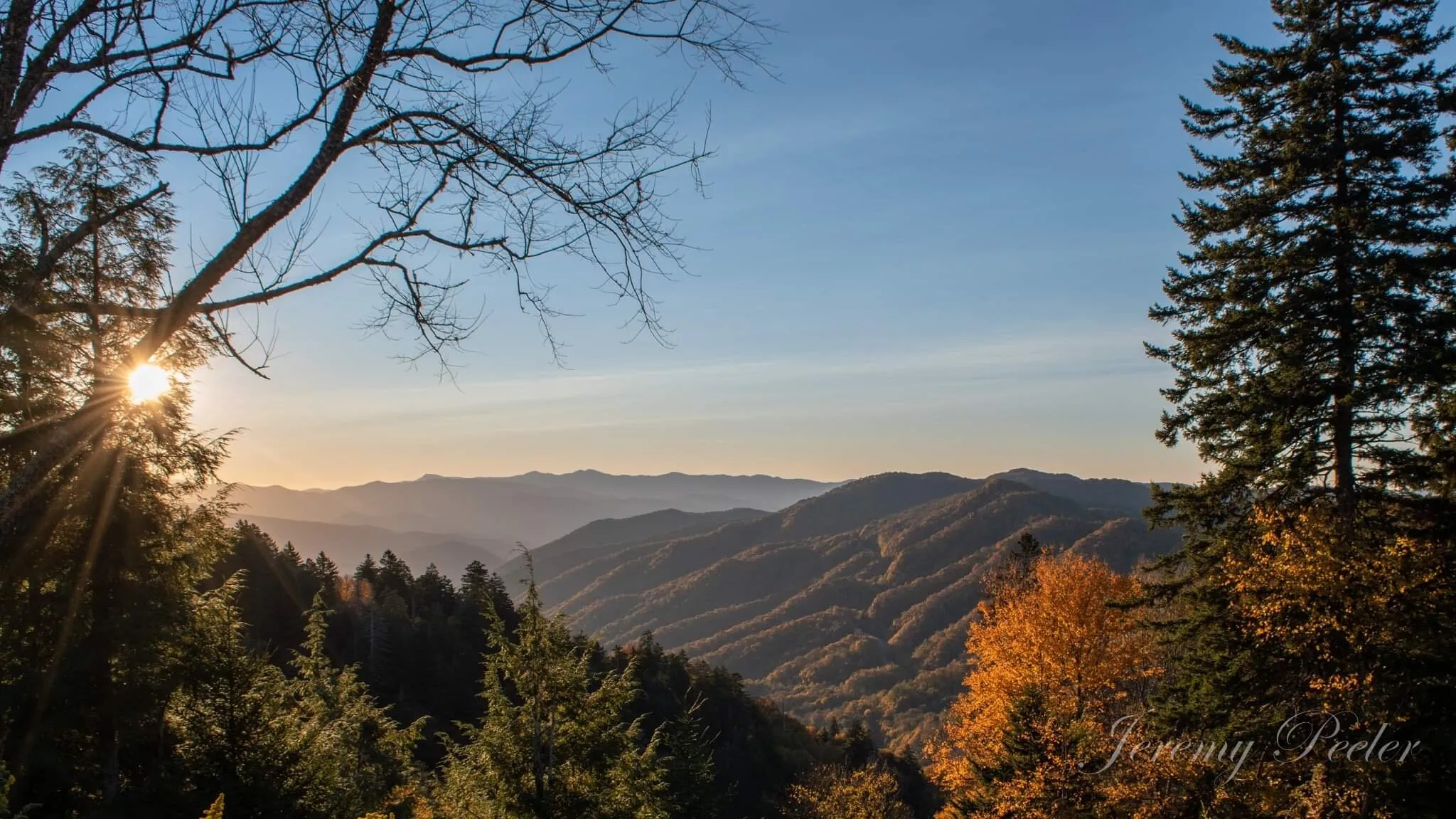 Early morning in the Smokey Mountains