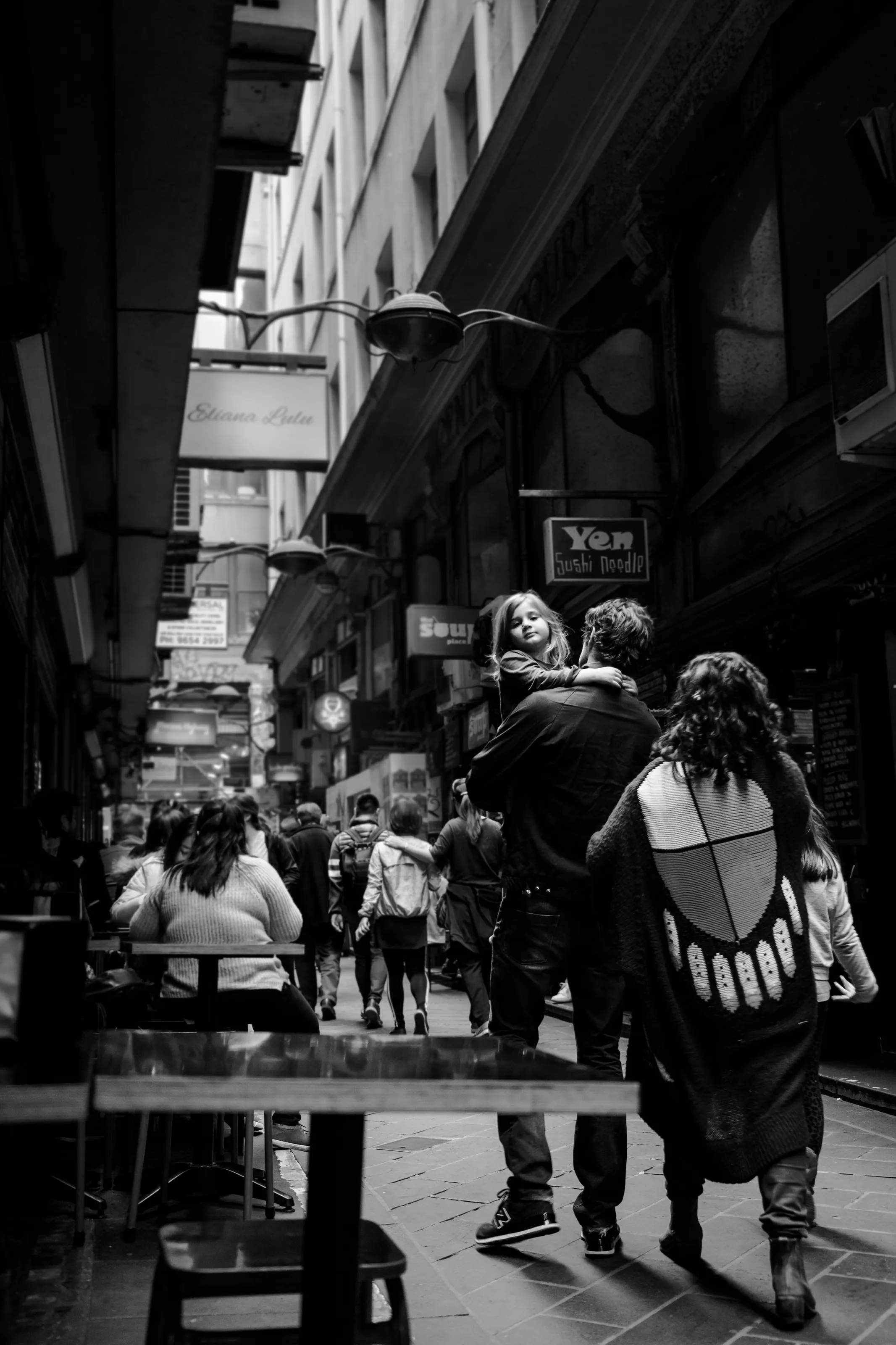 girl at centre place