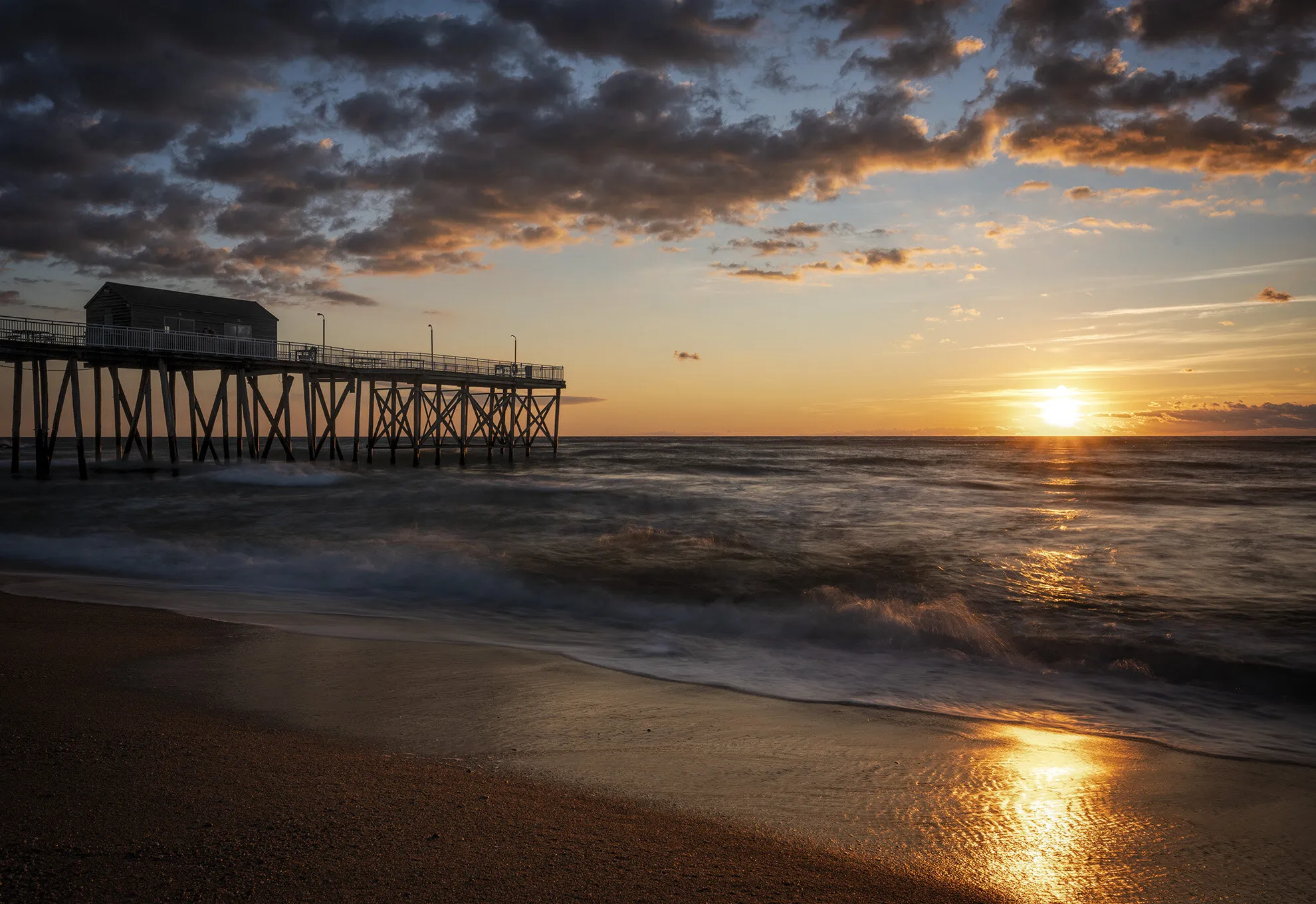 Sunrise At The Belmar Fishing Pier, N.J.