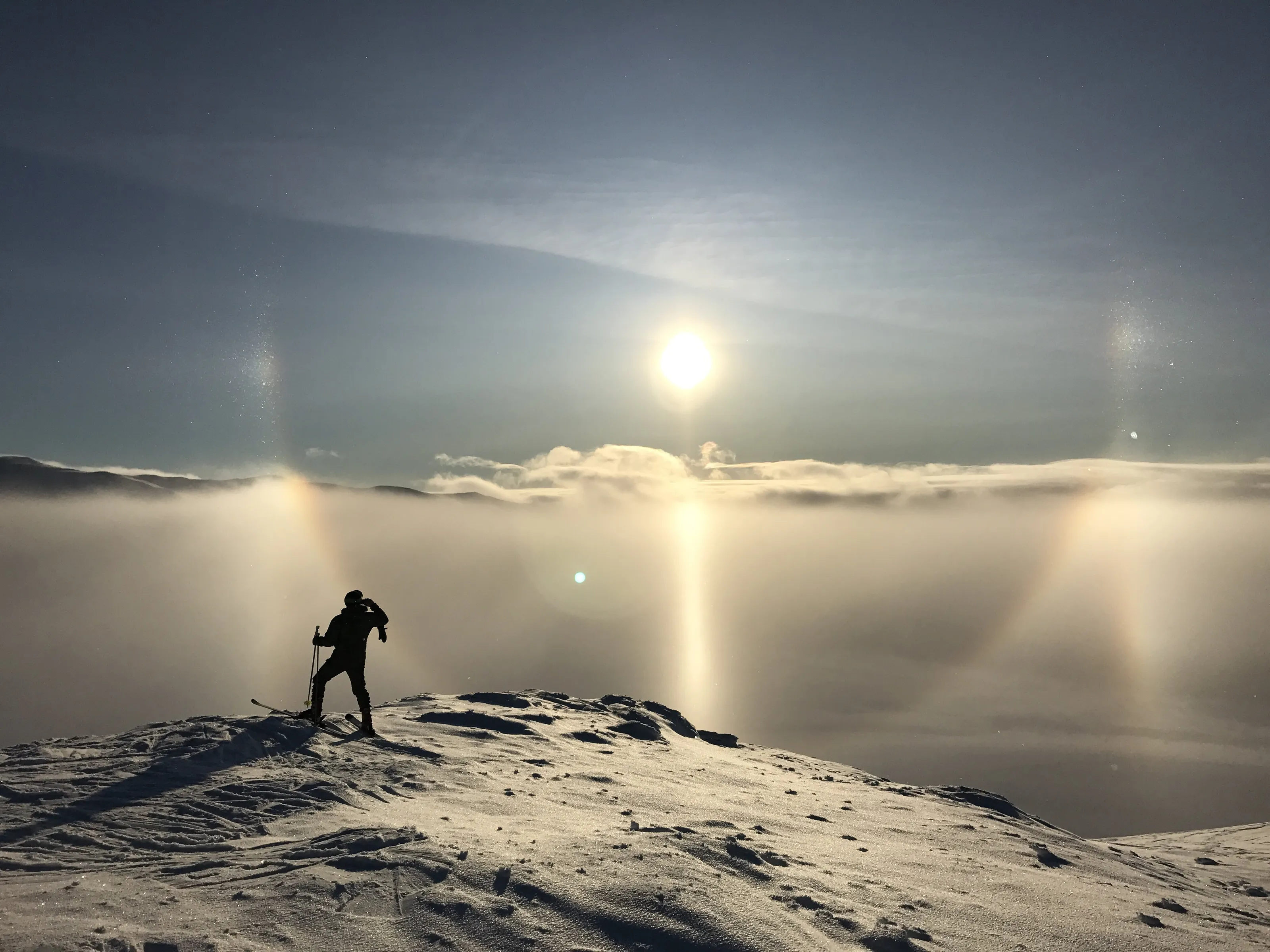 Halo over Hemavan in Sweden