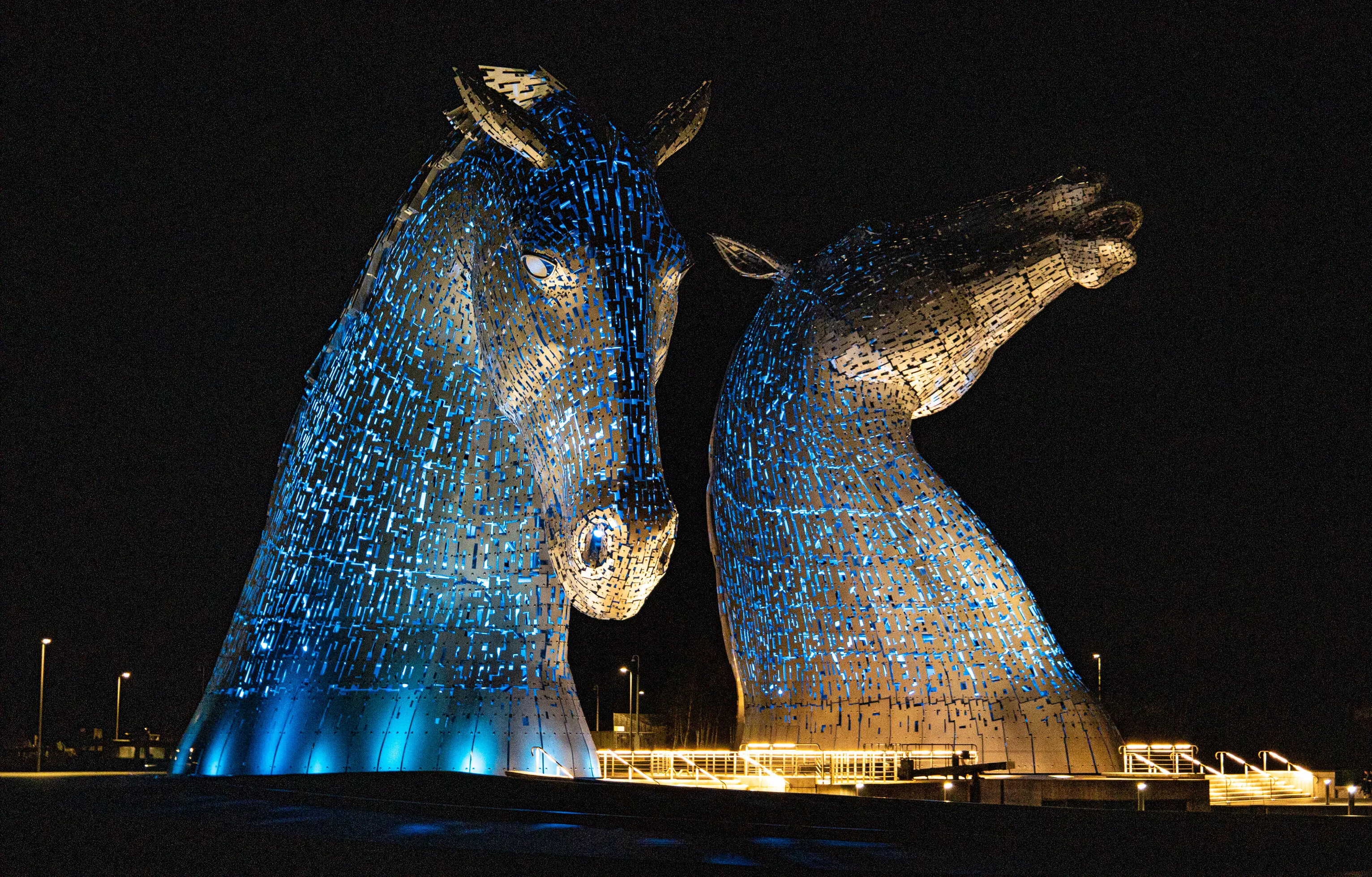 The Kelpies at Night