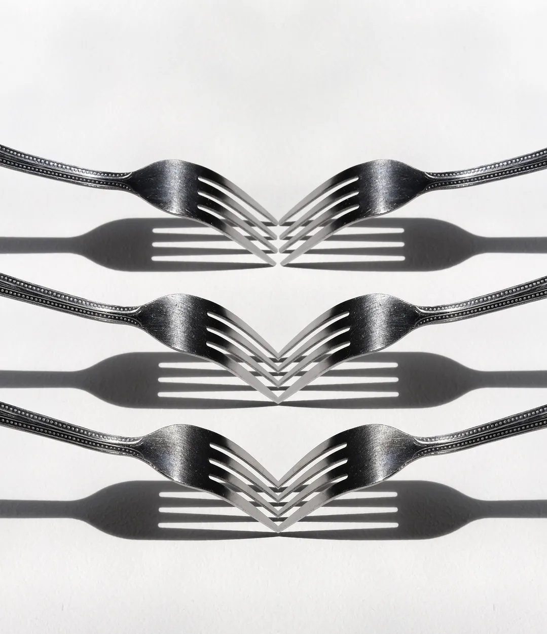 Fork shadows.