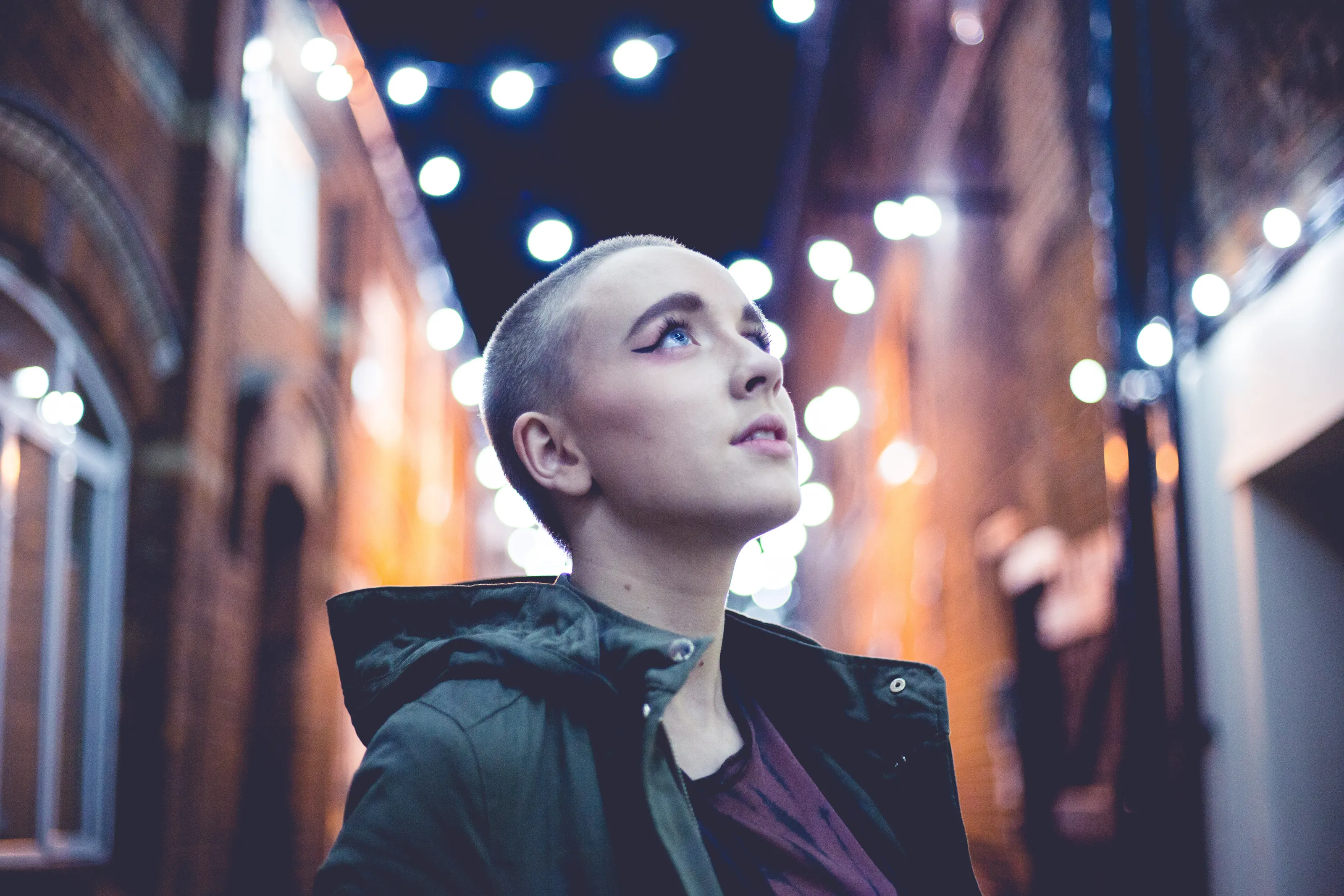 Alleyway Night Lights