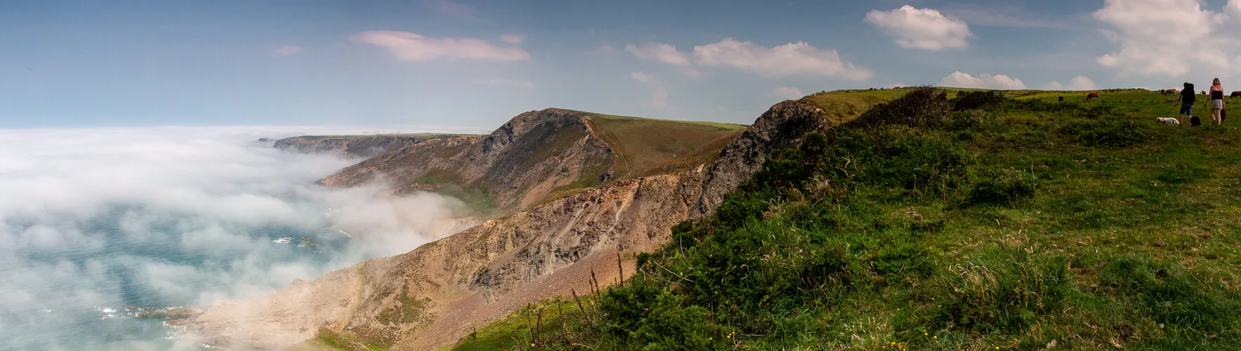 Walking above the mist