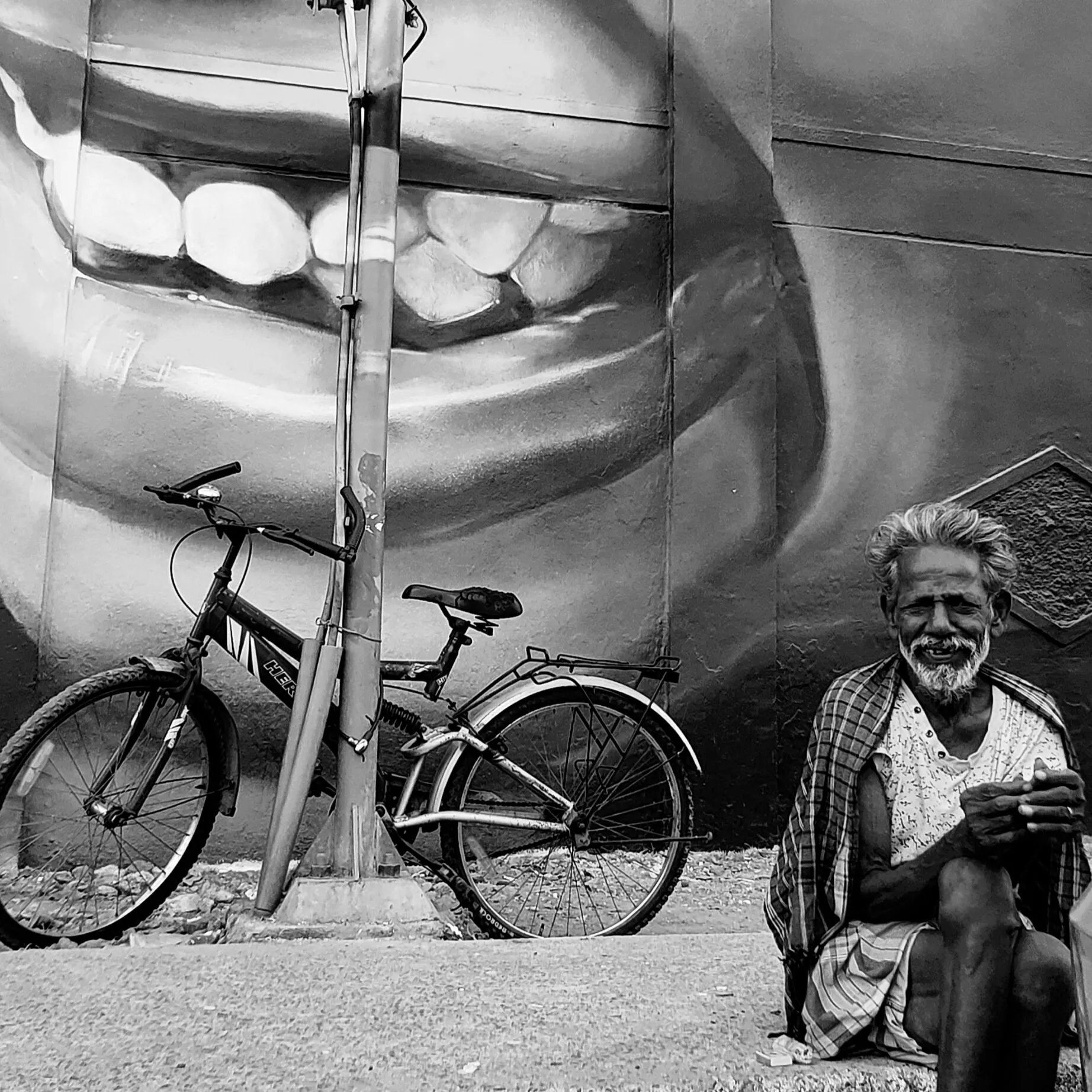 Distinctive smile!