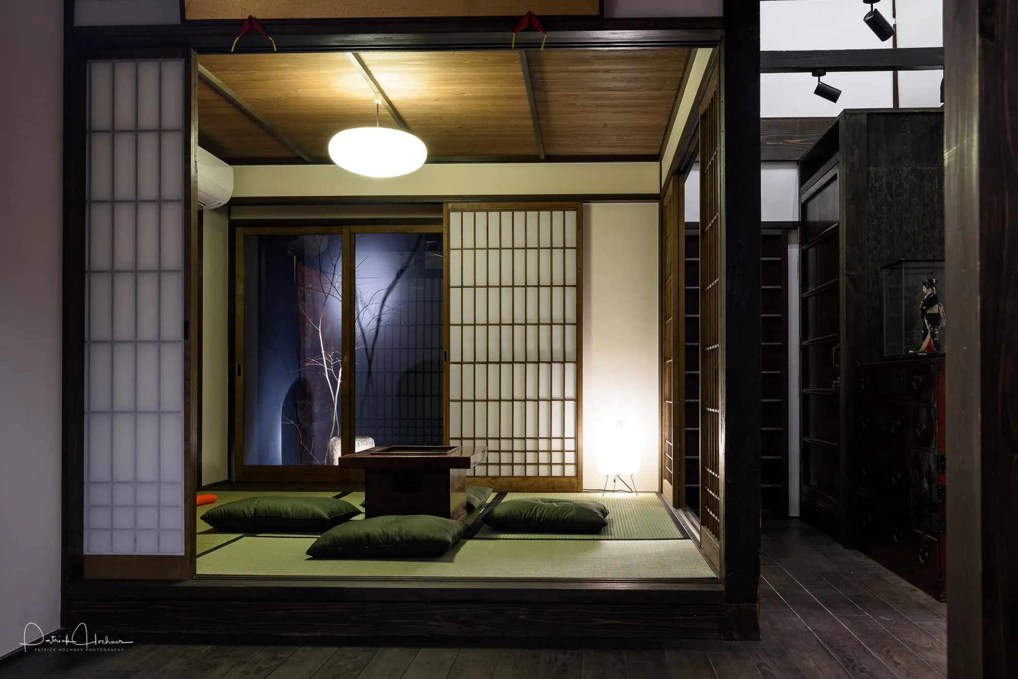 Inside a Machiya, old townhouse in Kyoto