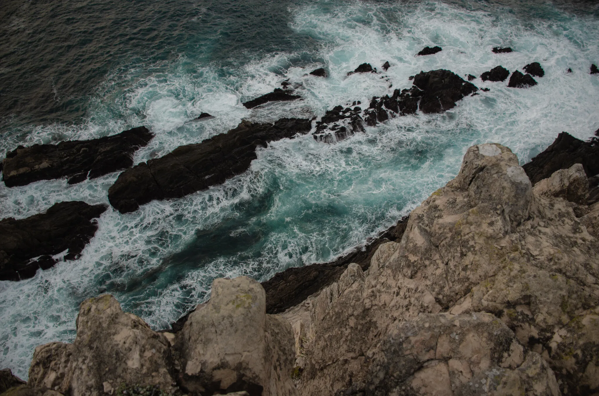 the deep sea from above